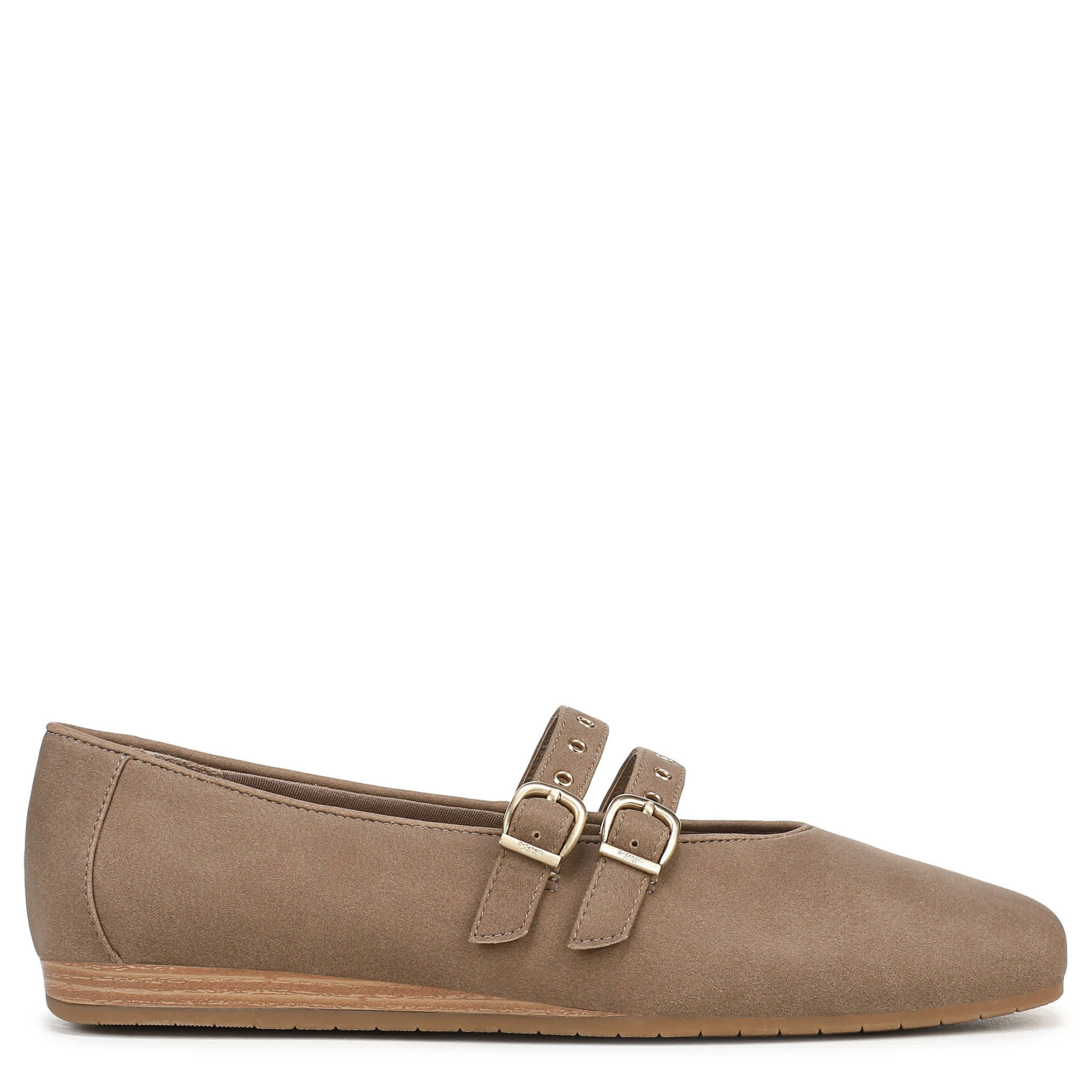 DR. SCHOLL'S-WOMENS VIOLET JANE FLAT-DARK TAN & 