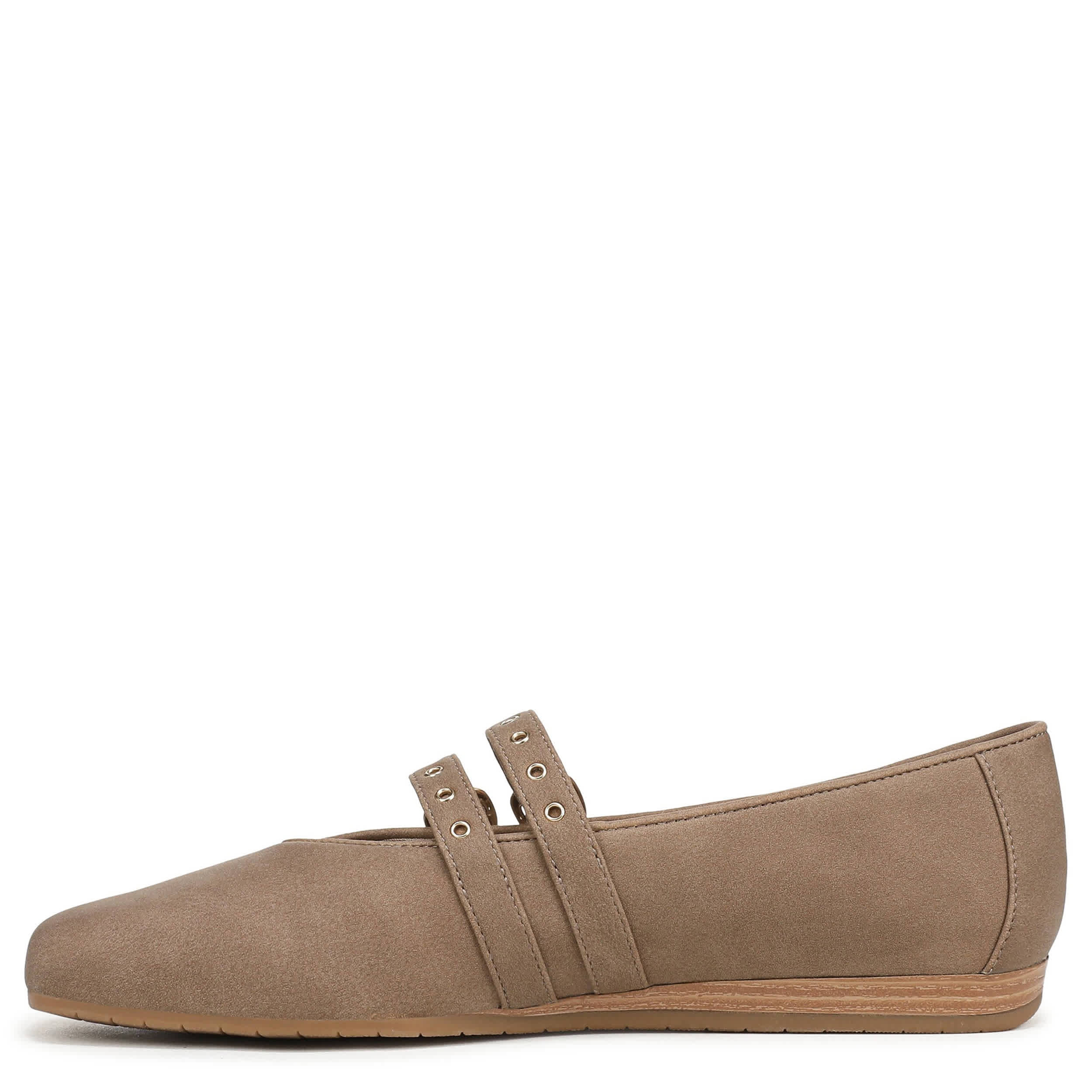 DR. SCHOLL'S-WOMENS VIOLET JANE FLAT-DARK TAN & 