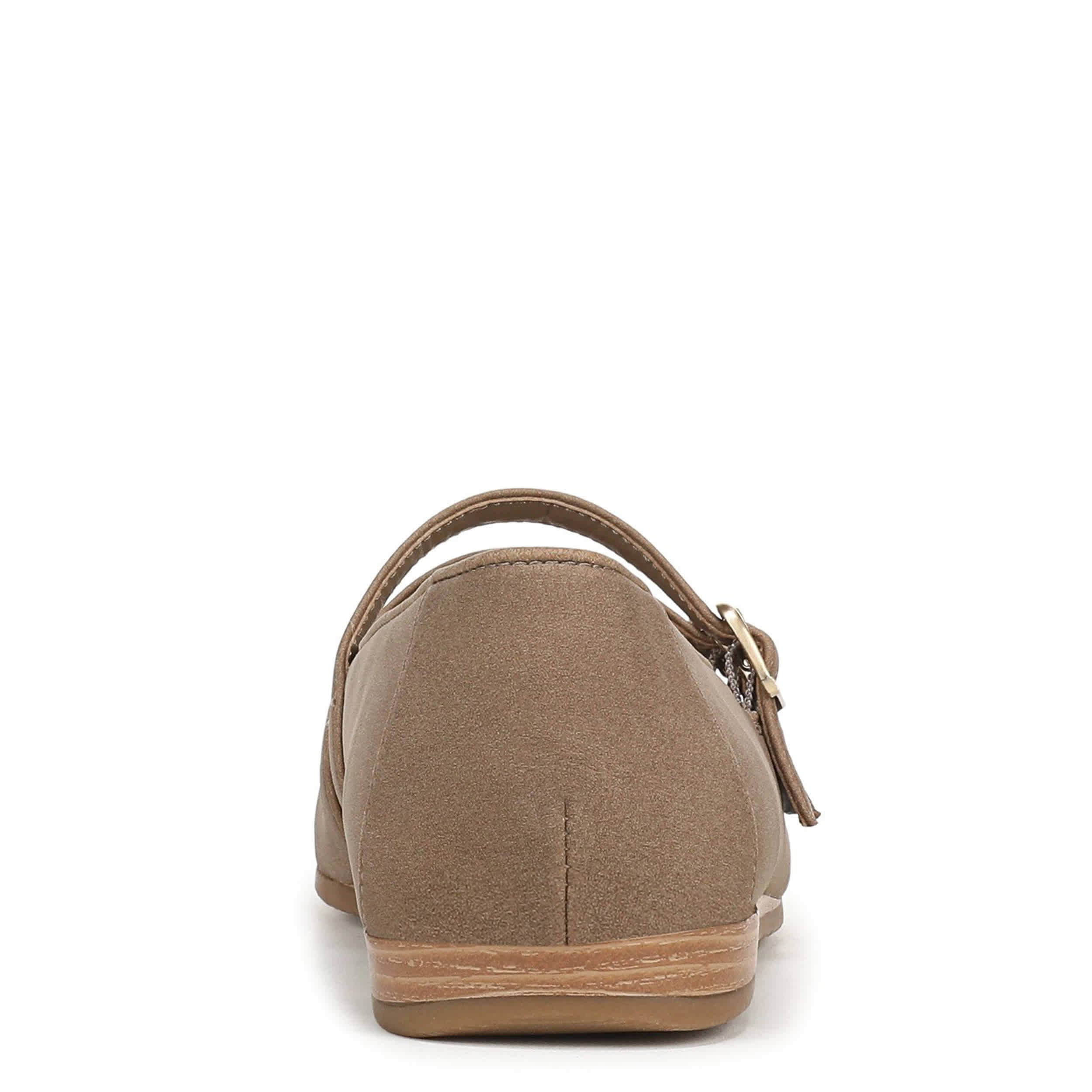 DR. SCHOLL'S-WOMENS VIOLET JANE FLAT-DARK TAN & 