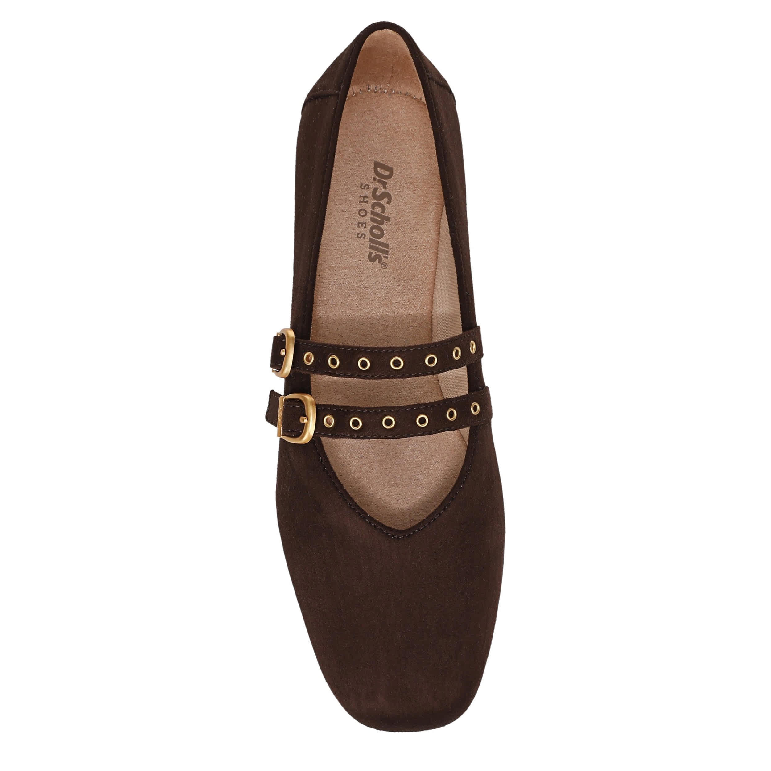 DR. SCHOLL'S-WOMENS VIOLET JANE FLAT-CORDOVAN & 