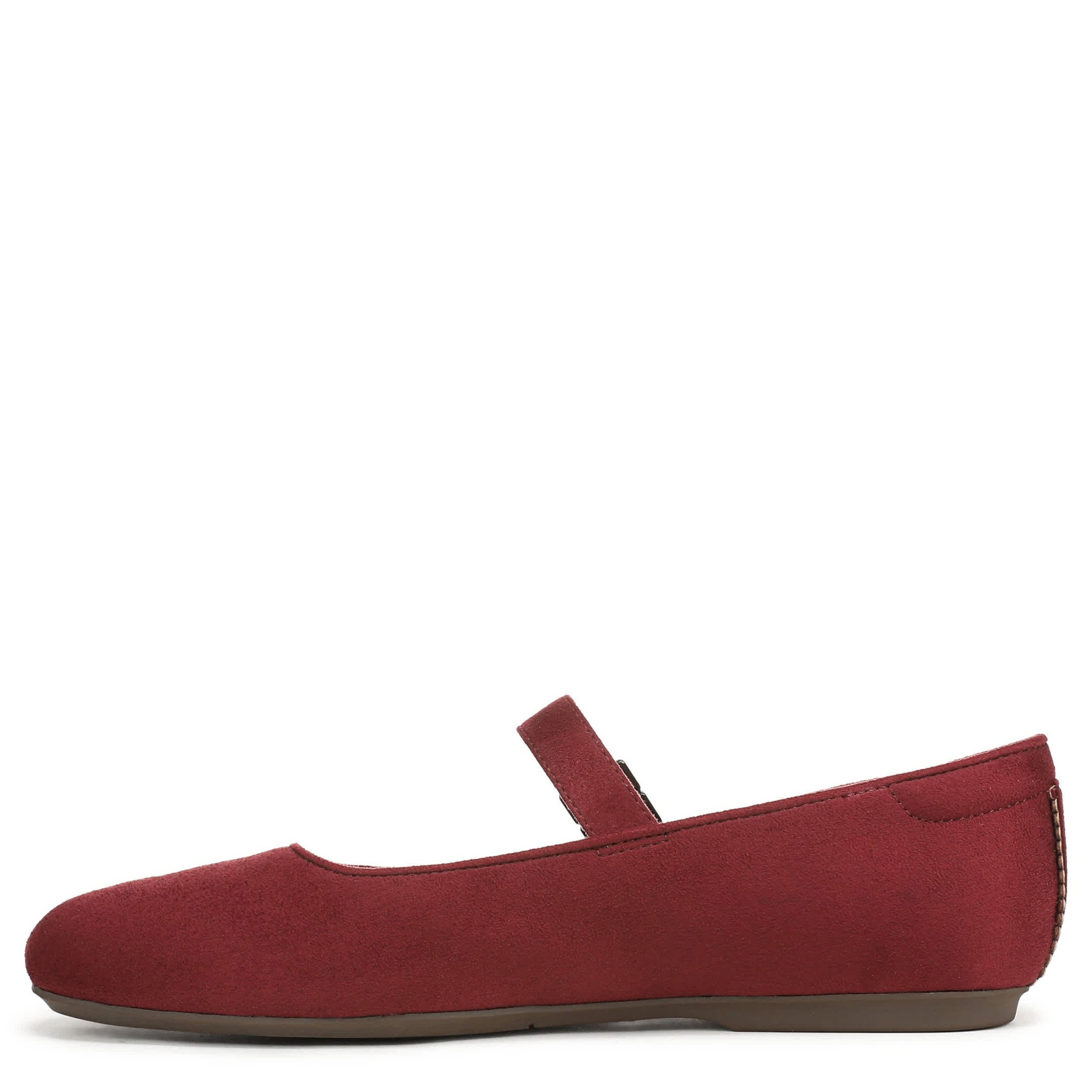 DR. SCHOLL'S-WOMENS WEXLEY JANE FLAT-BURGUNDY & 