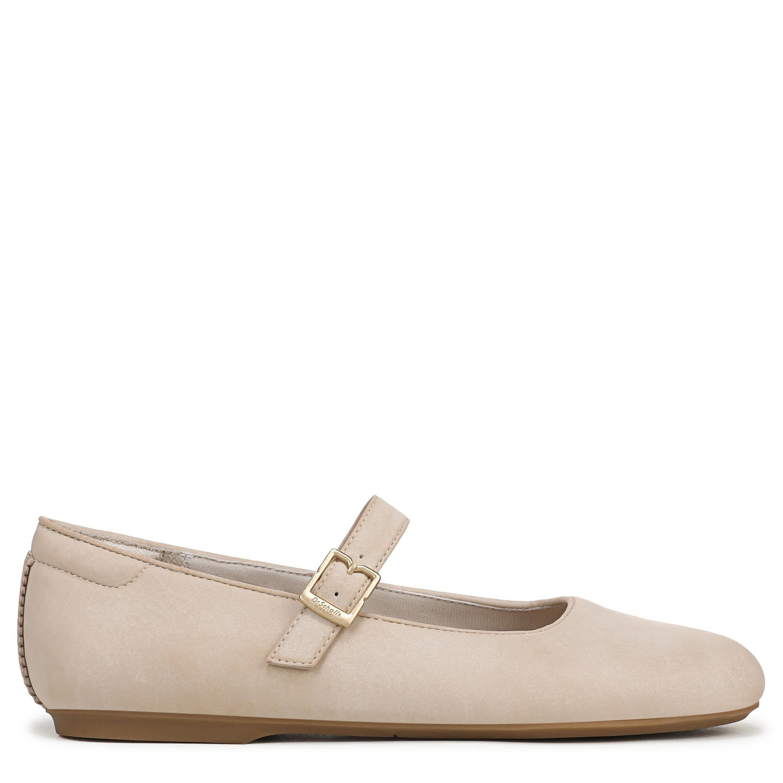 DR. SCHOLL'S-WOMENS WEXLEY JANE FLAT-BEIGE & BEIGE