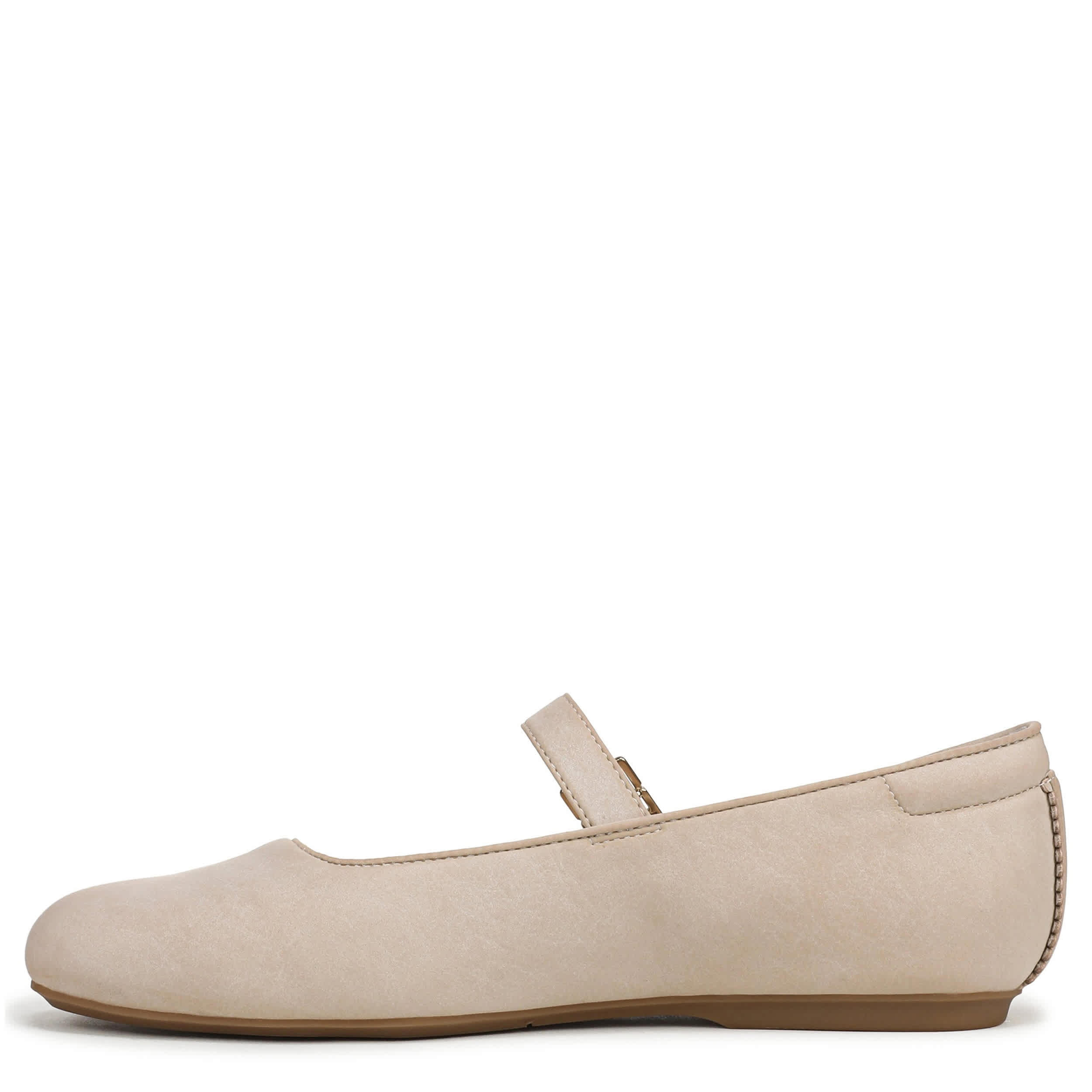 DR. SCHOLL'S-WOMENS WEXLEY JANE FLAT-BEIGE & BEIGE