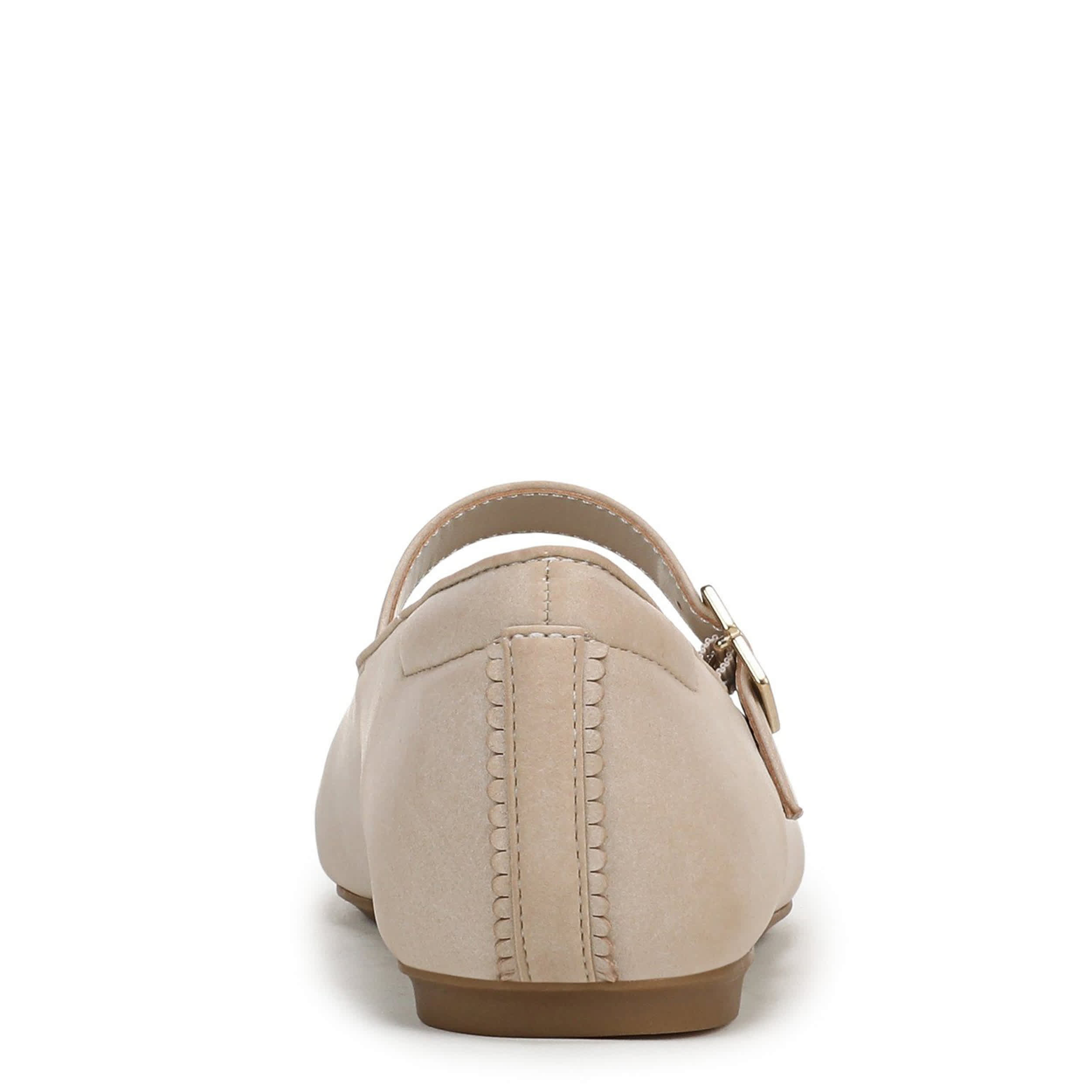 DR. SCHOLL'S-WOMENS WEXLEY JANE FLAT-BEIGE & BEIGE