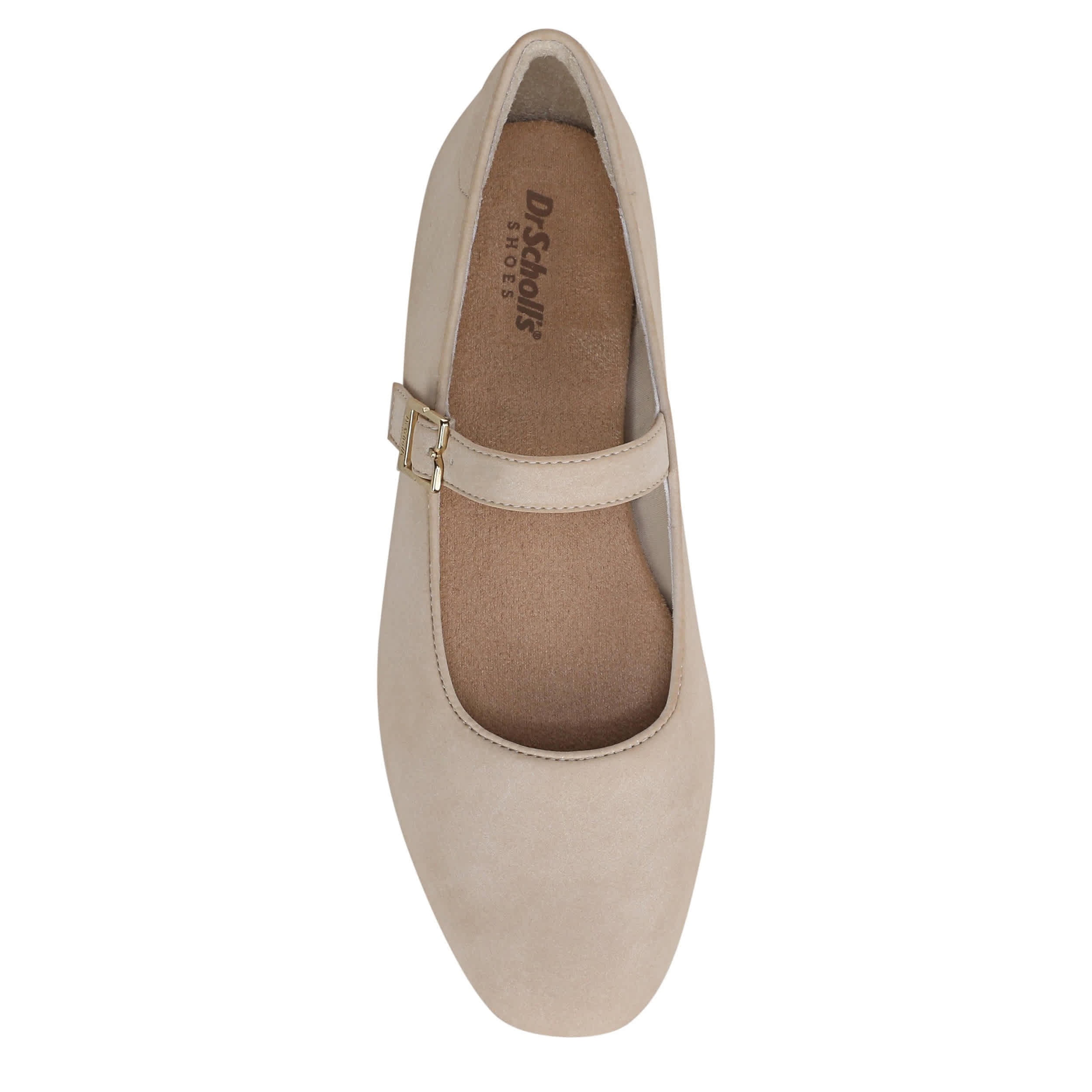 DR. SCHOLL'S-WOMENS WEXLEY JANE FLAT-BEIGE & BEIGE