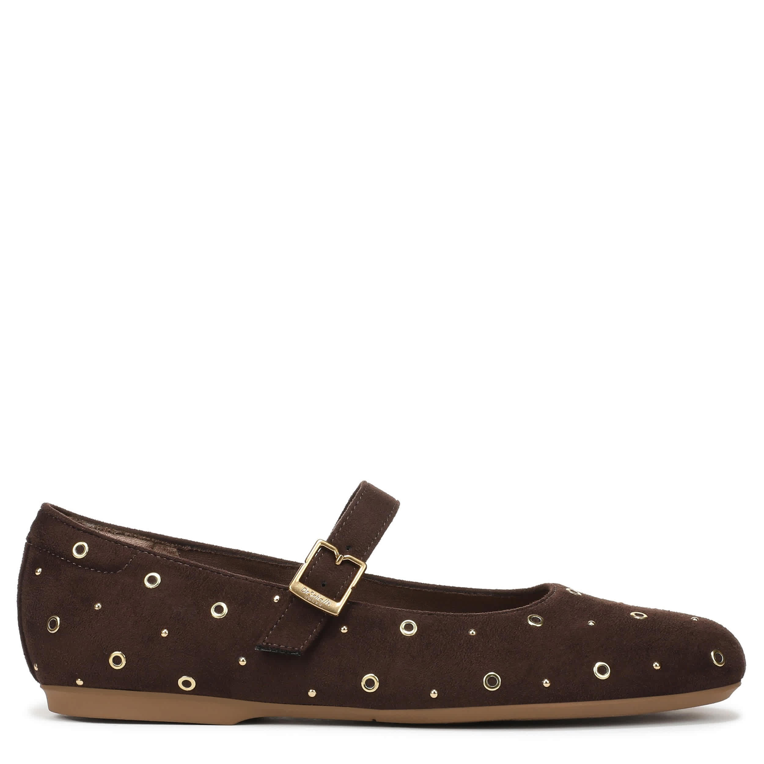 DR. SCHOLL'S-WOMENS WEXLEY JANE STUD FLAT-CORDOVAN & 