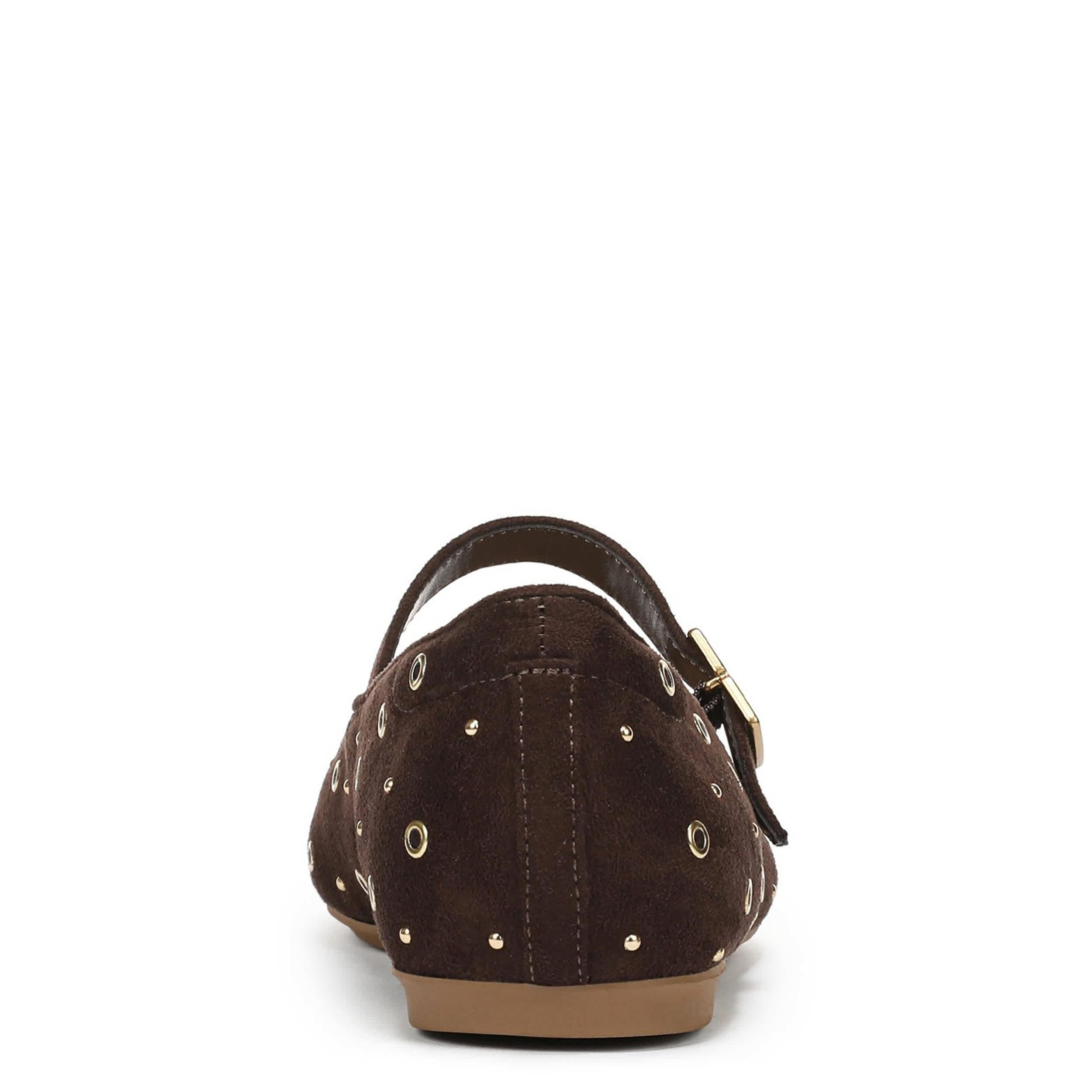 DR. SCHOLL'S-WOMENS WEXLEY JANE STUD FLAT-CORDOVAN & 