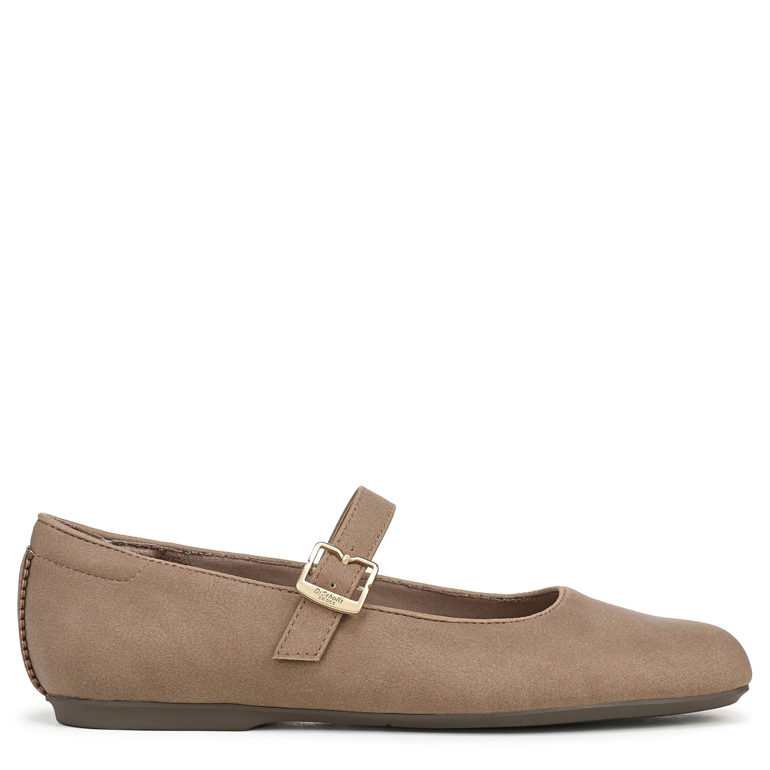 DR. SCHOLL'S-WOMENS WEXLEY JANE FLAT-DARK TAN & 