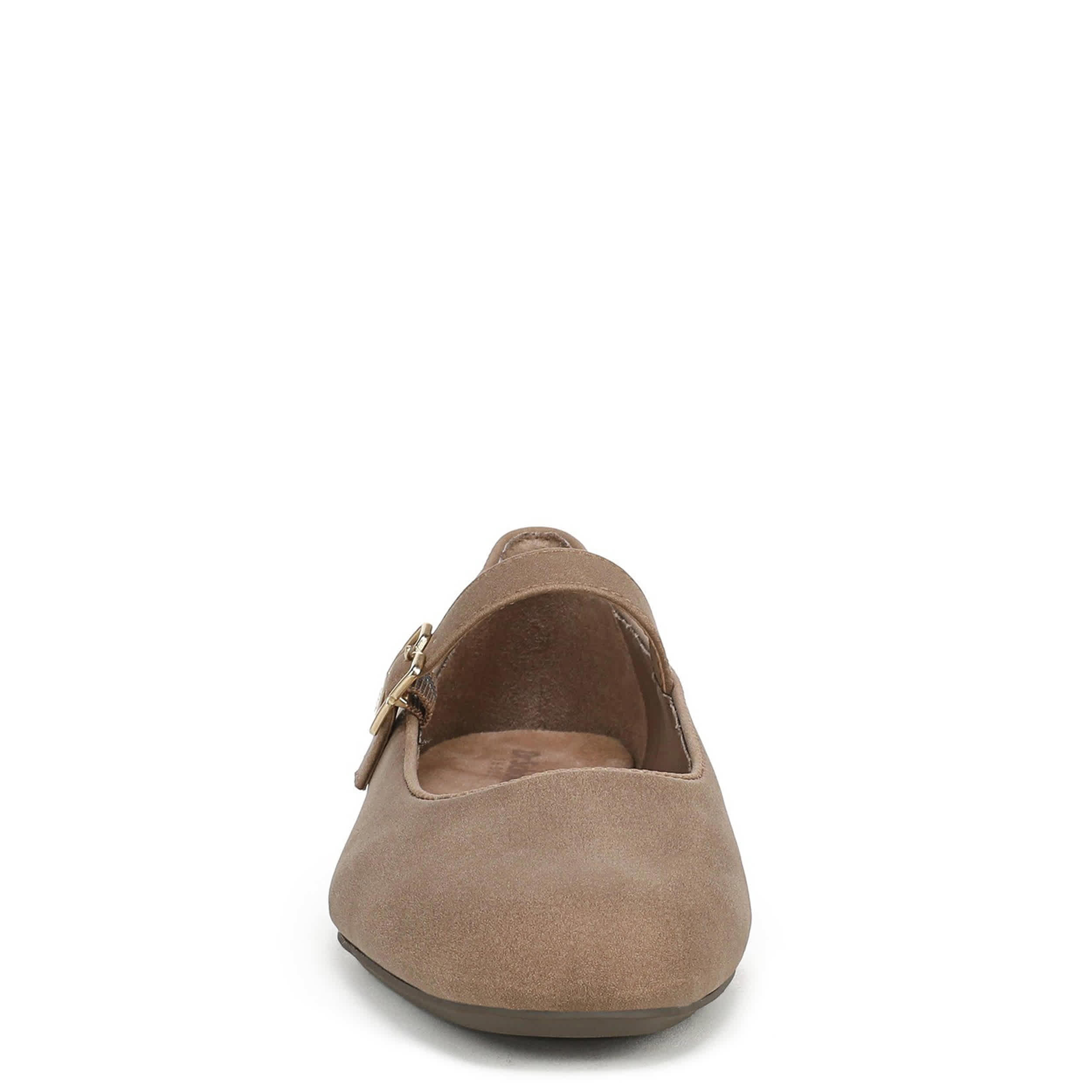 DR. SCHOLL'S-WOMENS WEXLEY JANE FLAT-DARK TAN & 