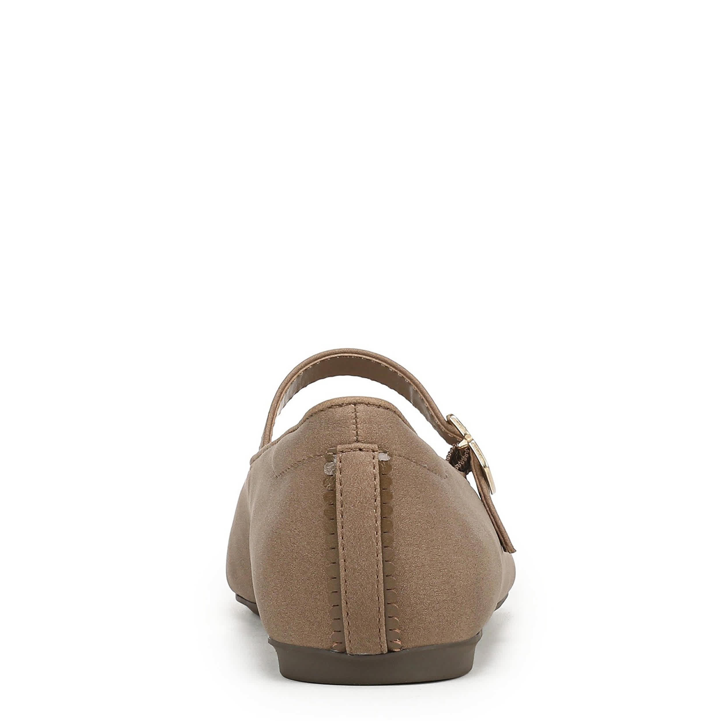 DR. SCHOLL'S-WOMENS WEXLEY JANE FLAT-DARK TAN & 