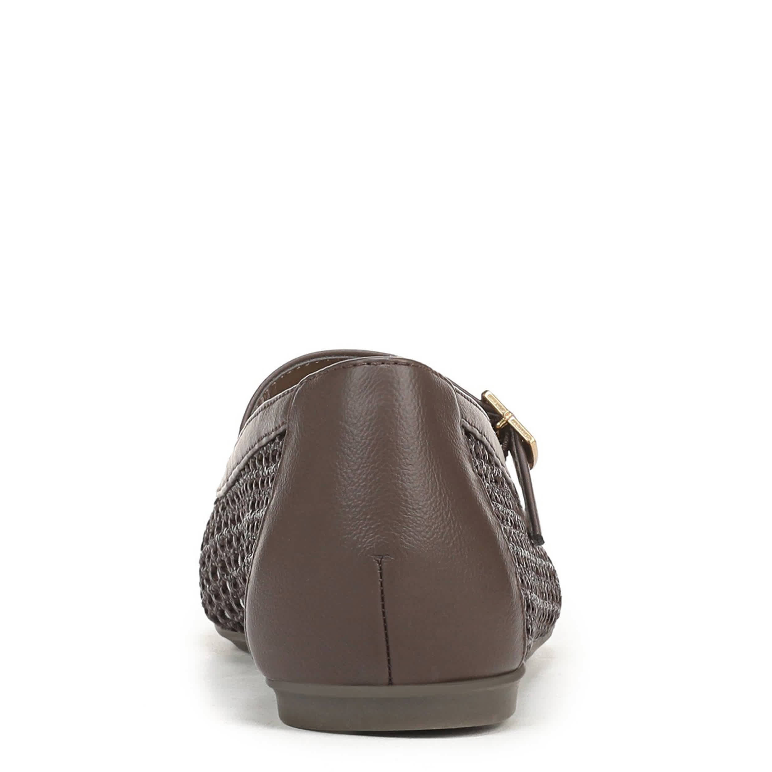 DR. SCHOLL'S-WOMENS WREN FLAT-DARK BROWN & 