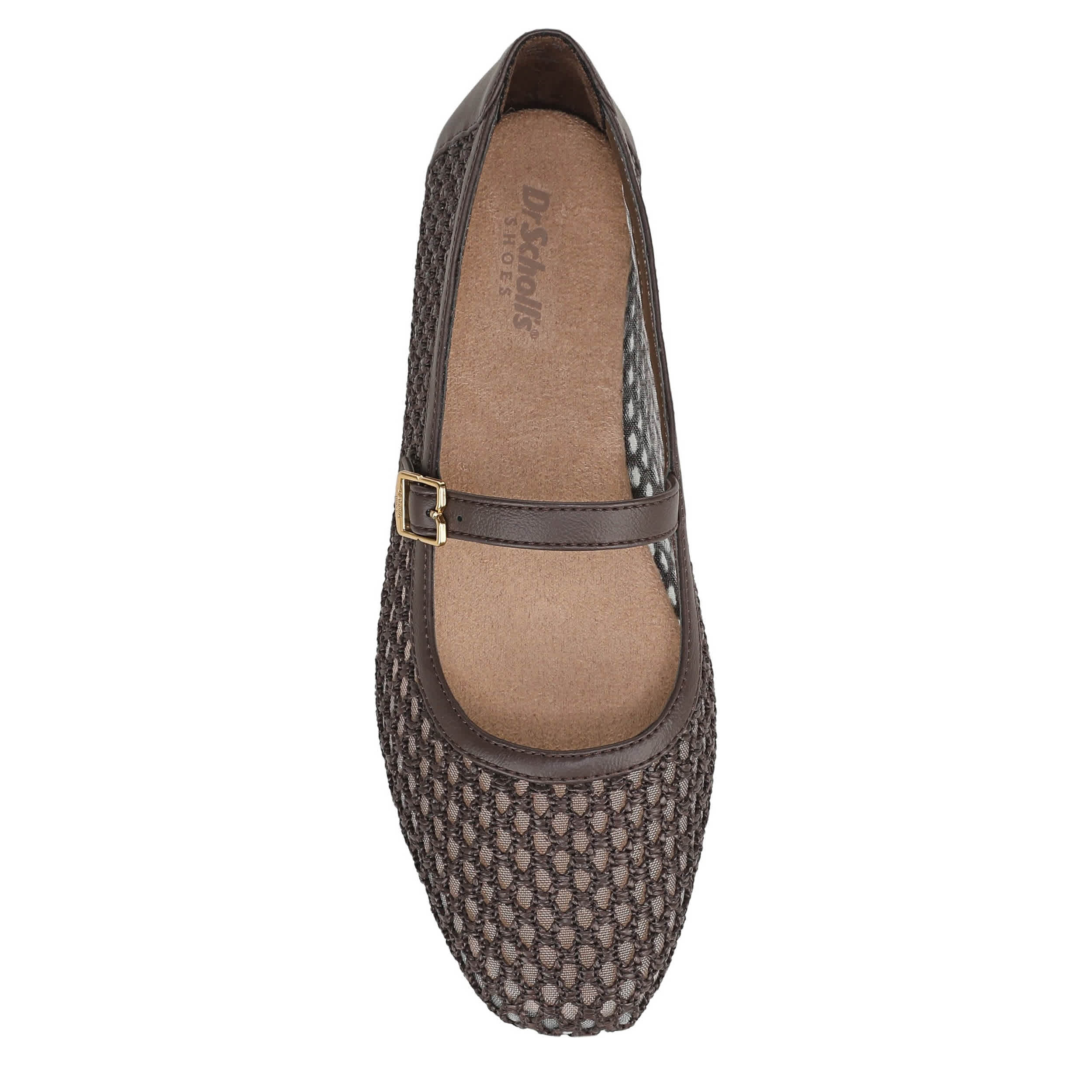 DR. SCHOLL'S-WOMENS WREN FLAT-DARK BROWN & 
