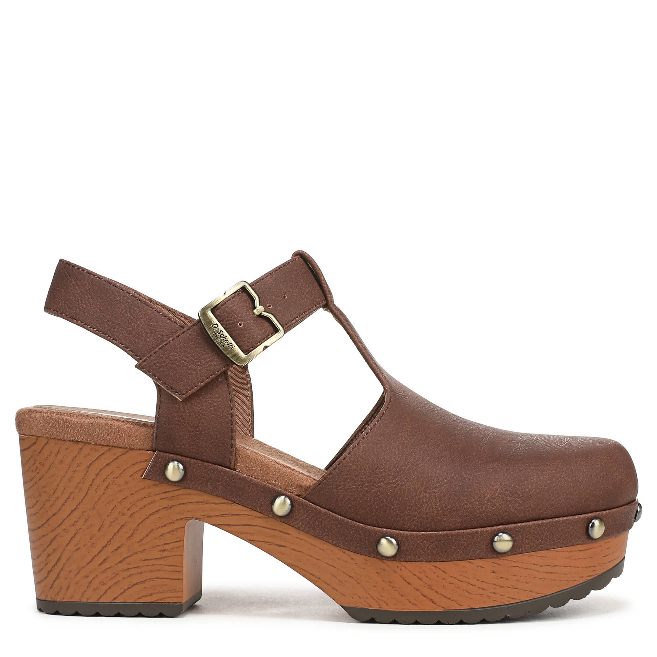 DR. SCHOLL'S-WOMENS CLASSIC DAY CLOG-BROWN & 