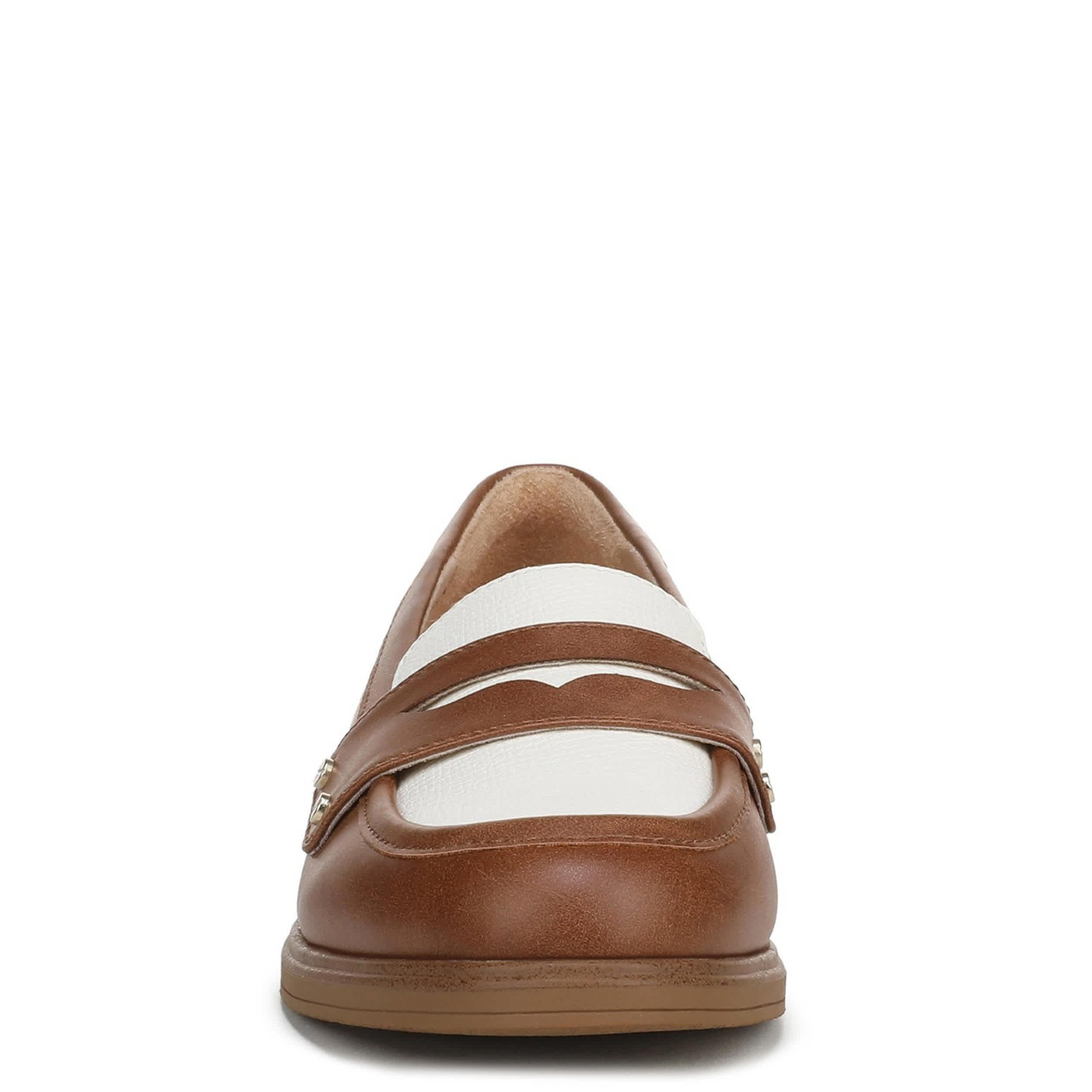 DR. SCHOLL'S-WOMENS HELLO LOAFER-BROWN & WHITE