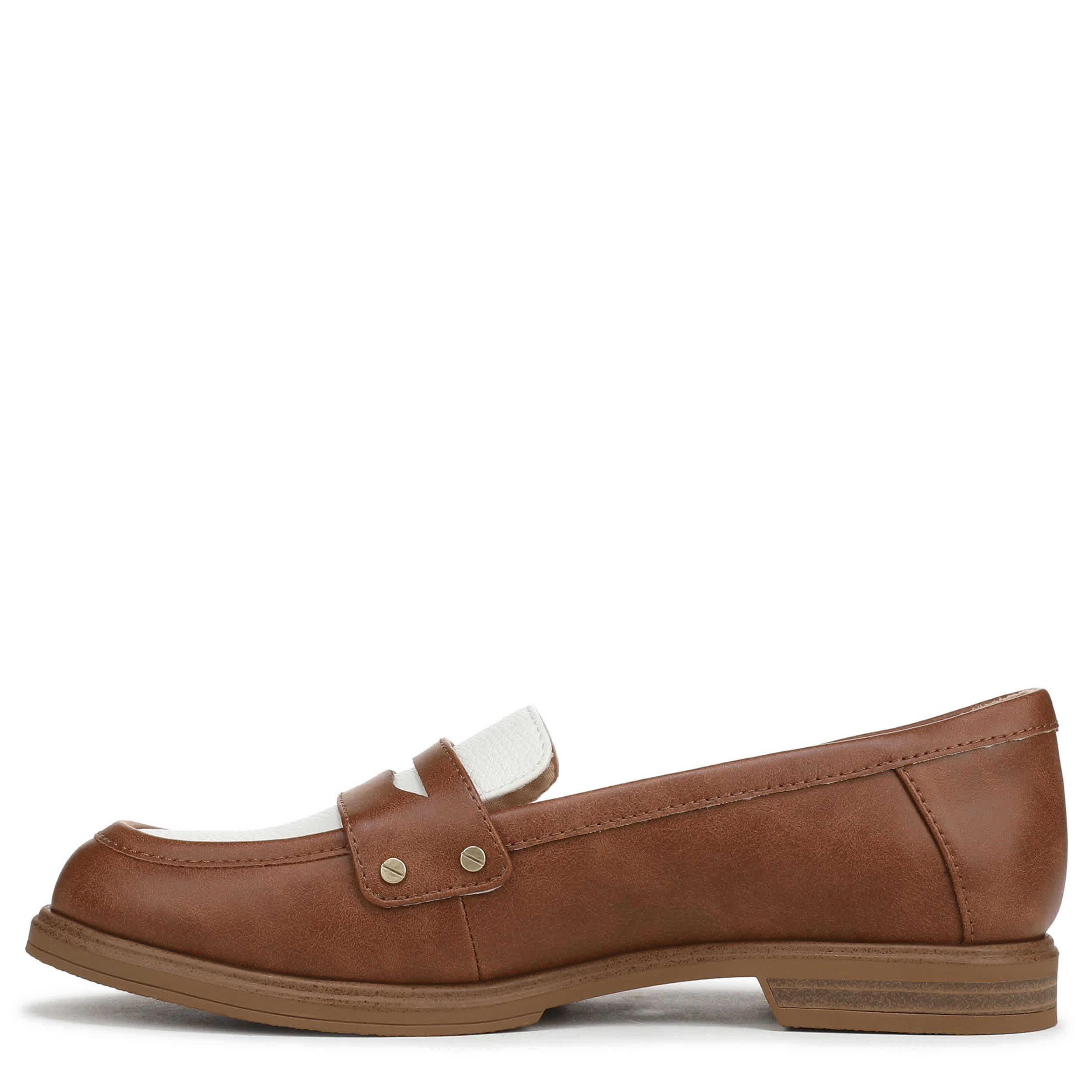 DR. SCHOLL'S-WOMENS HELLO LOAFER-BROWN & WHITE