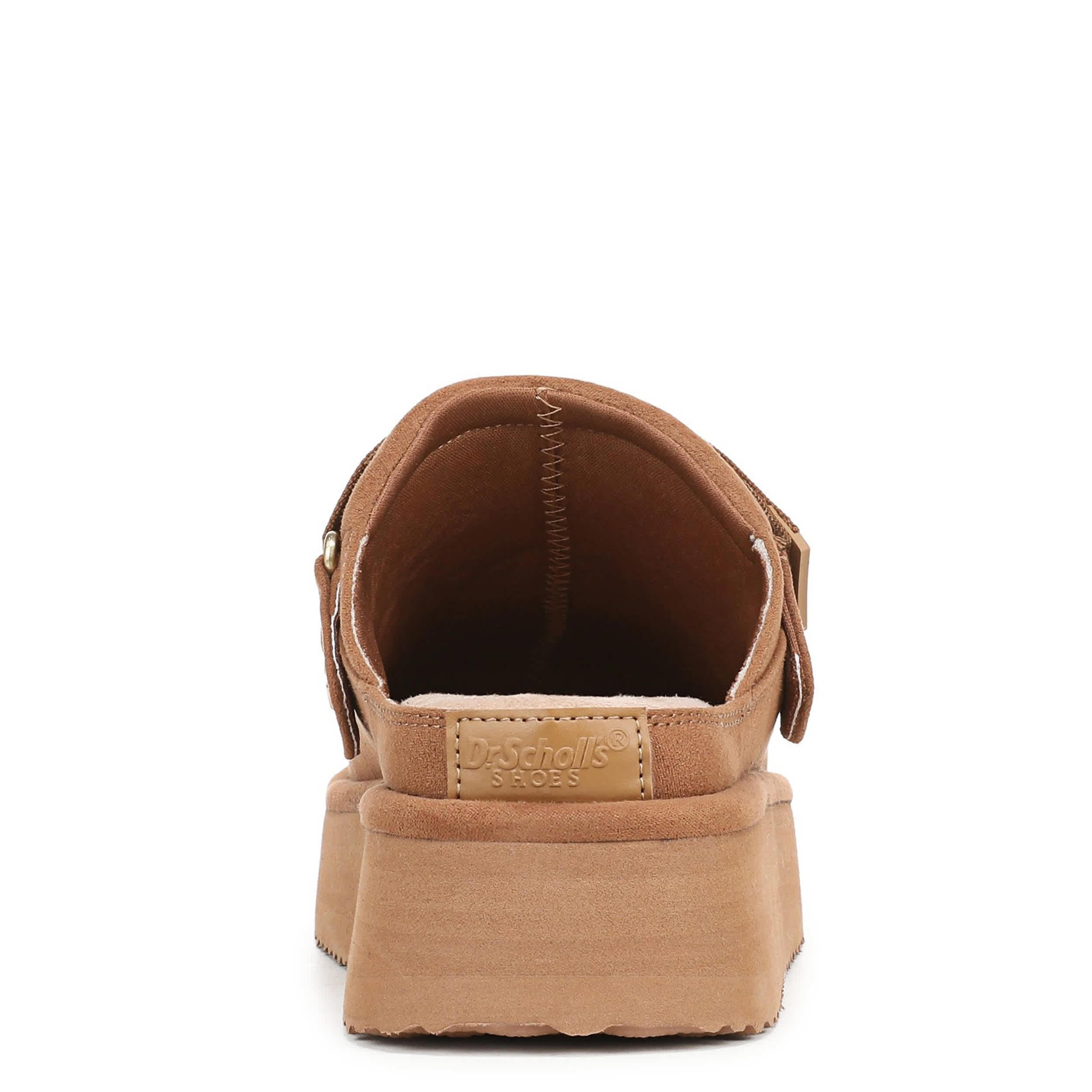 DR. SCHOLL'S-WOMENS CHILL OUT CLOG-DARK TAN & 