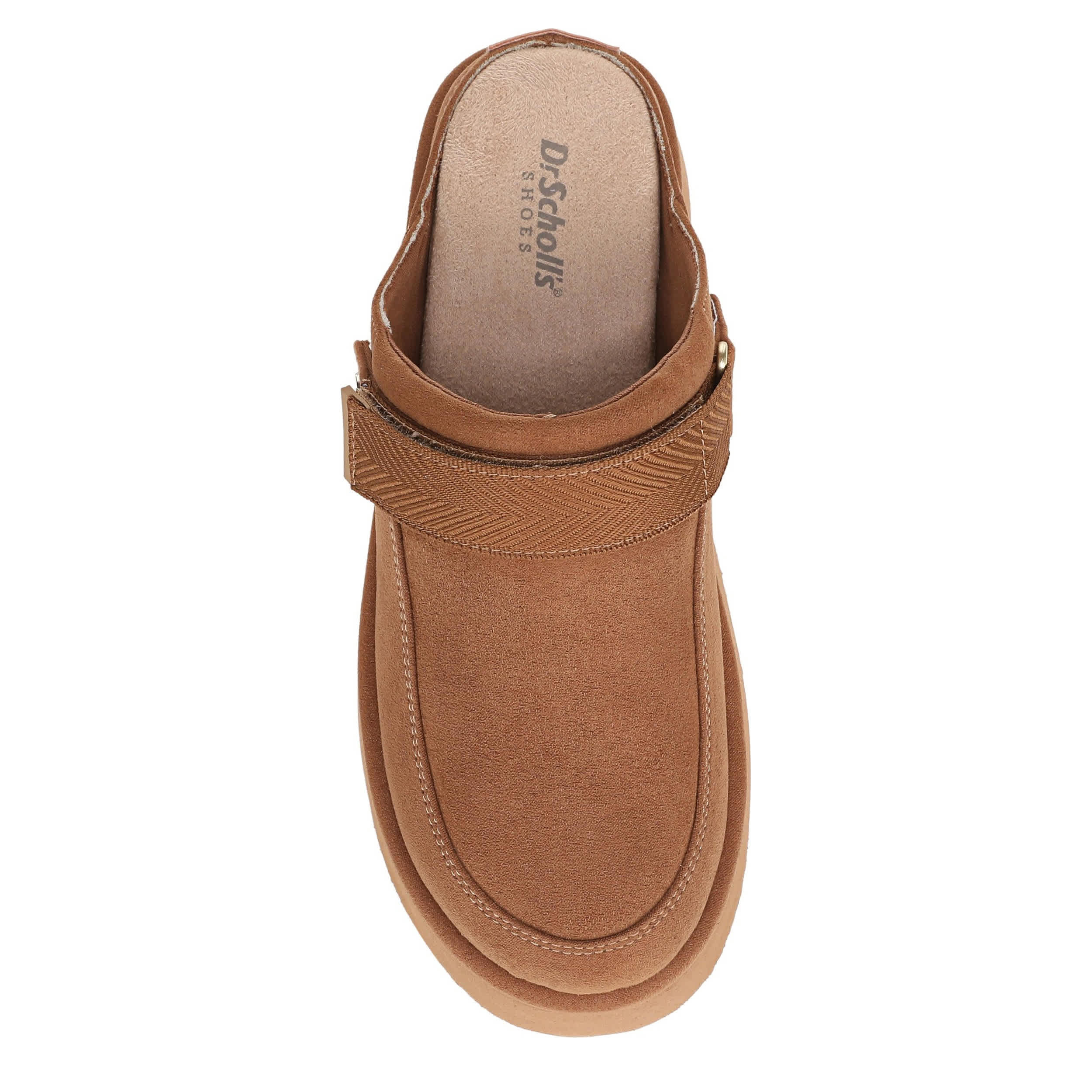 DR. SCHOLL'S-WOMENS CHILL OUT CLOG-DARK TAN & 