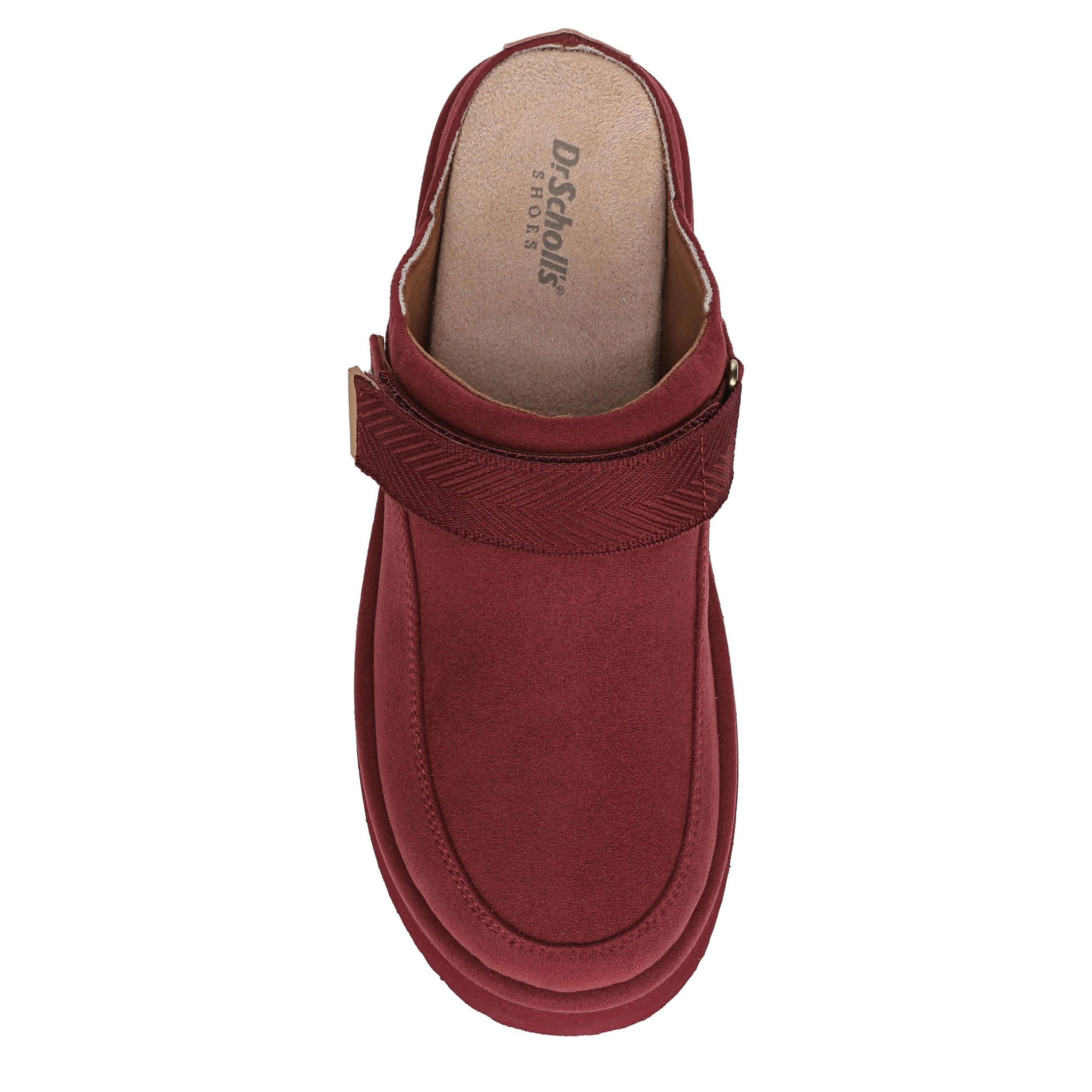 DR. SCHOLL'S-WOMENS CHILL OUT CLOG-BURGUNDY & 
