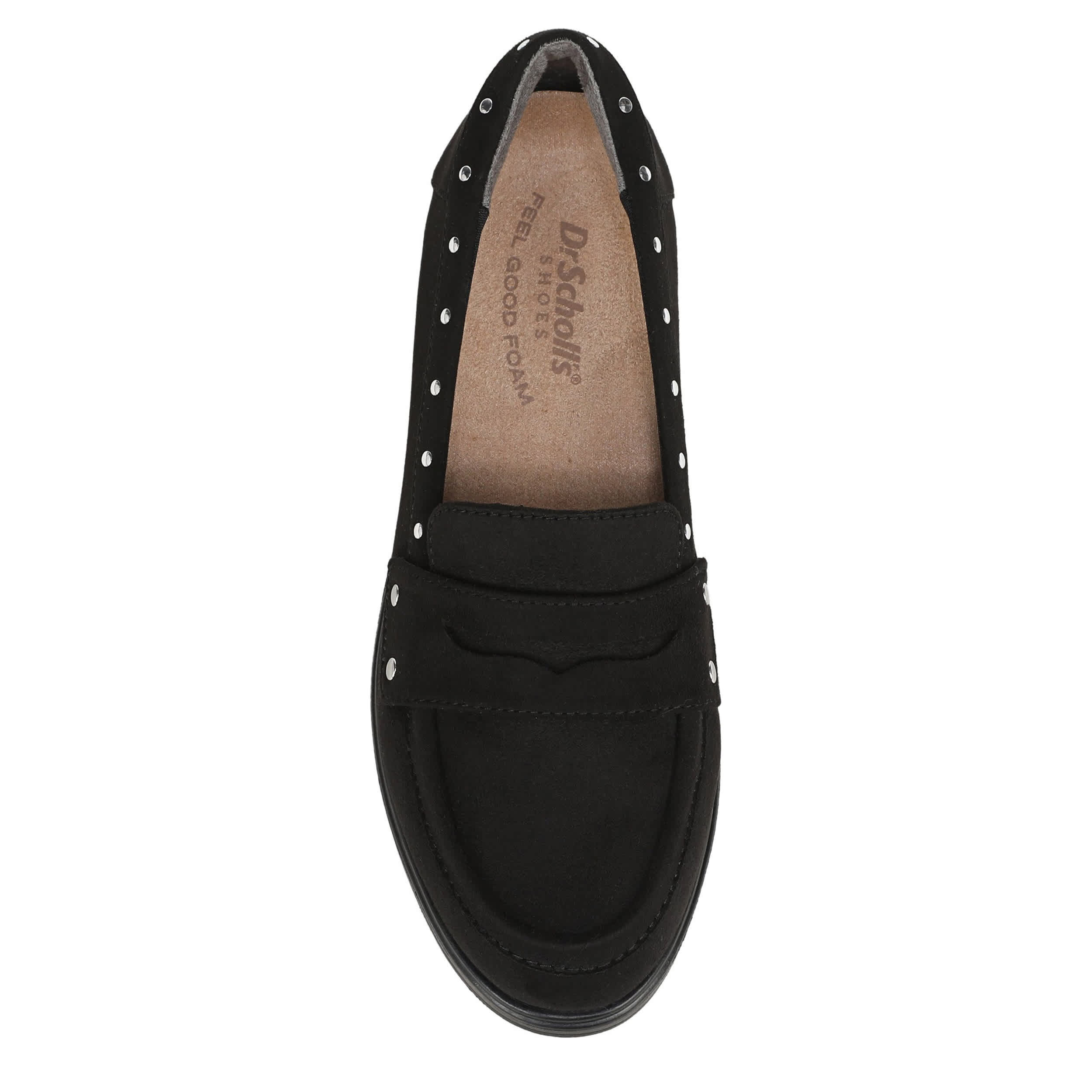 DR. SCHOLL'S-WOMENS HELLO STUD LOAFER-BLACK & 