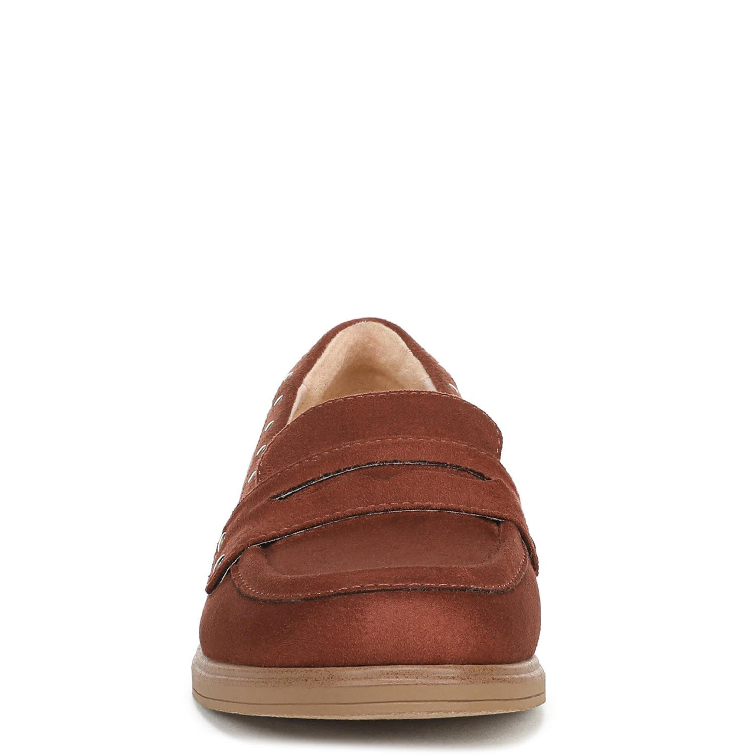 DR. SCHOLL'S-WOMENS HELLO STUD LOAFER-DARK TAN & 
