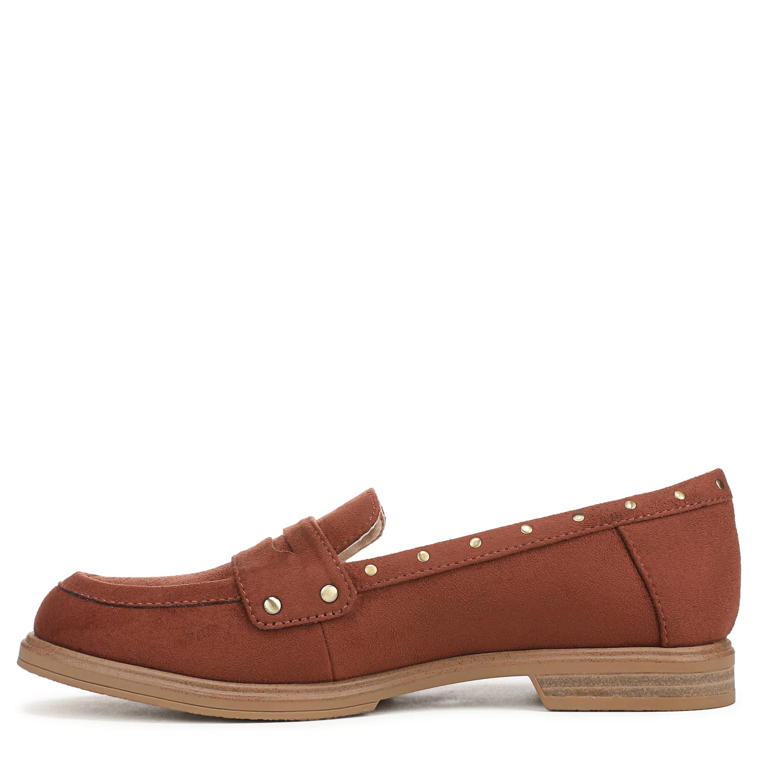 DR. SCHOLL'S-WOMENS HELLO STUD LOAFER-DARK TAN & 