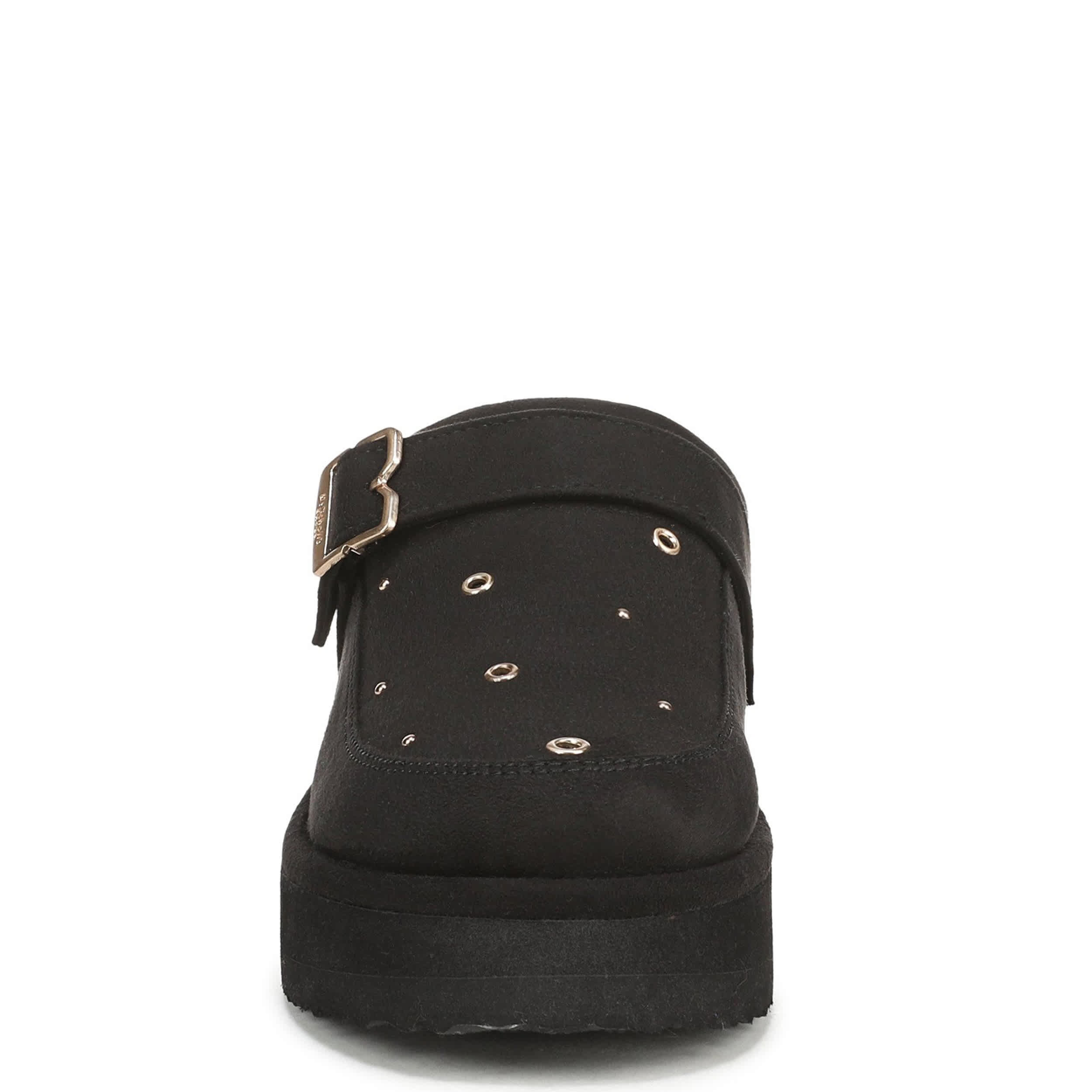 DR. SCHOLL'S-WOMENS CHILL OUT ICONIC STUD CLOG-BLACK & 