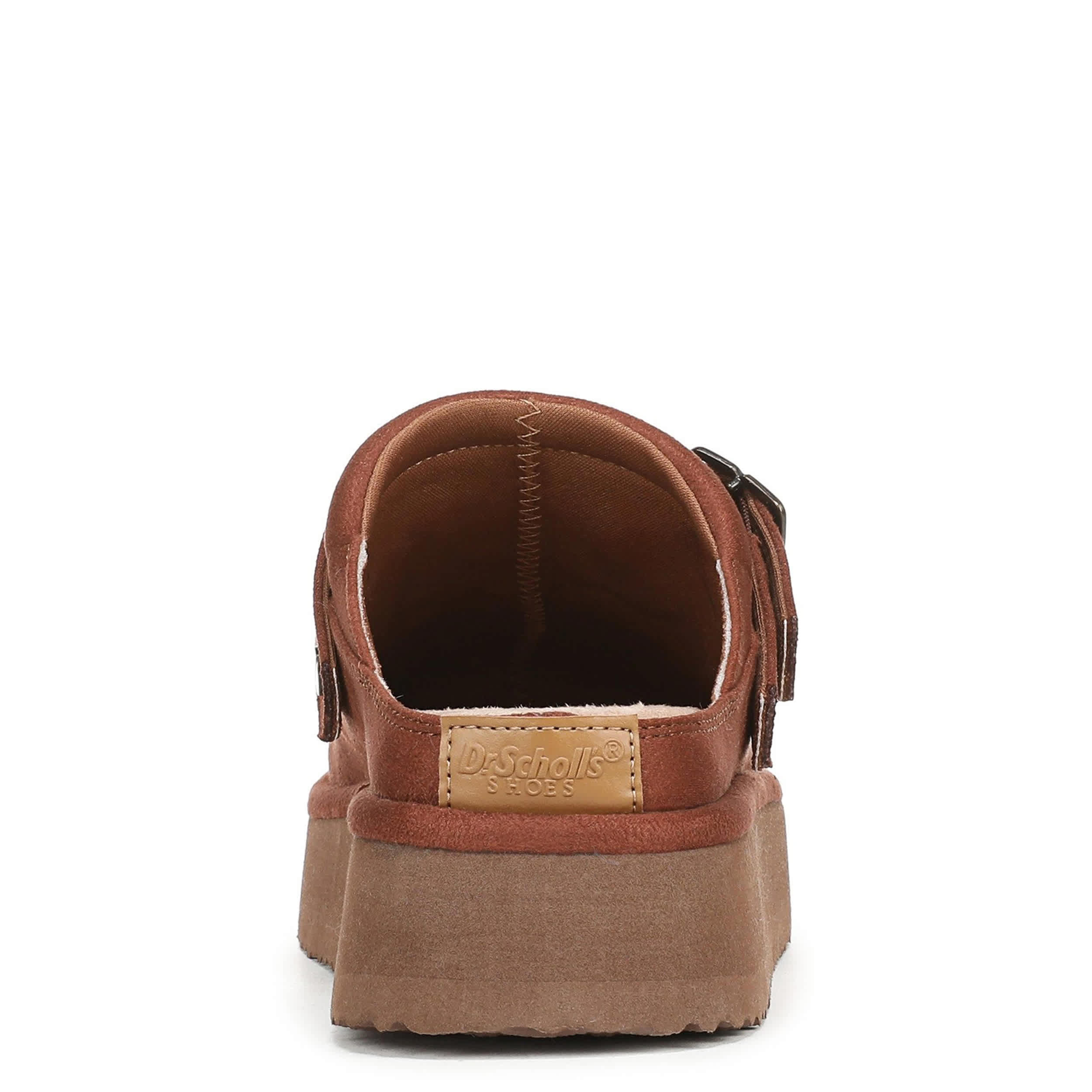 DR. SCHOLL'S-WOMENS CHILL OUT ICONIC STUD CLOG-COGNAC & 