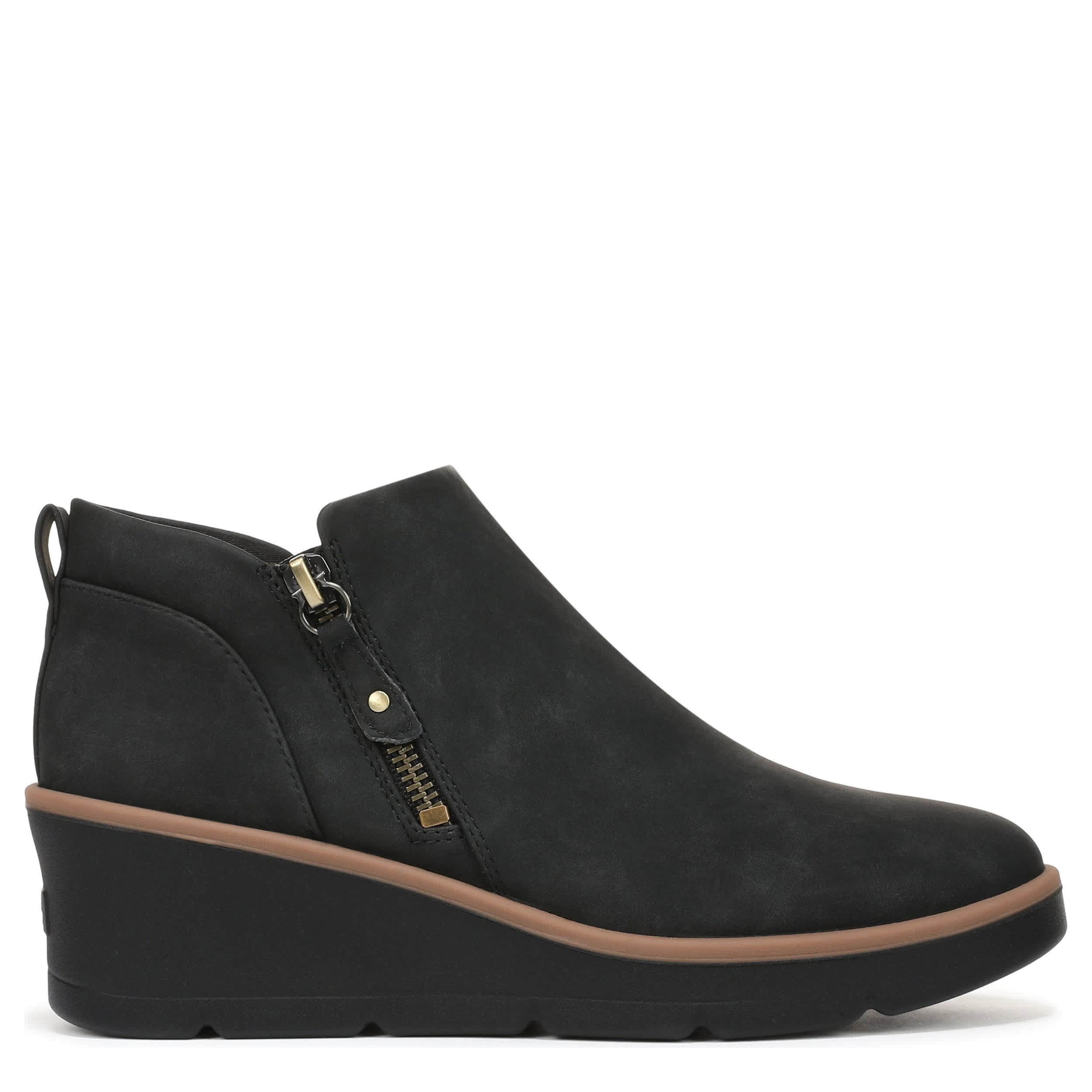 DR. SCHOLL'S-WOMENS LIZZIE CLOUD BOOTIE-BLACK & 