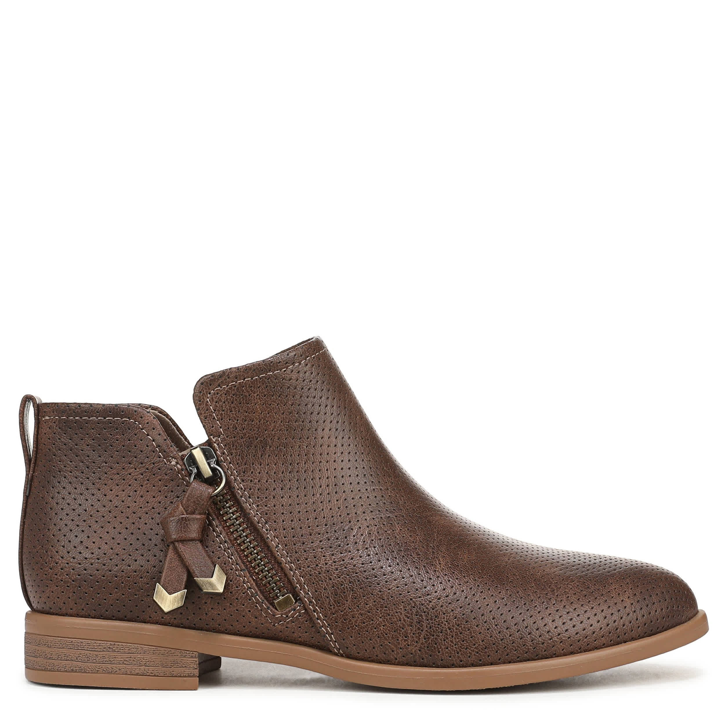 DR. SCHOLL'S-WOMENS REVERIE BOOTIE-DARK BROWN & 