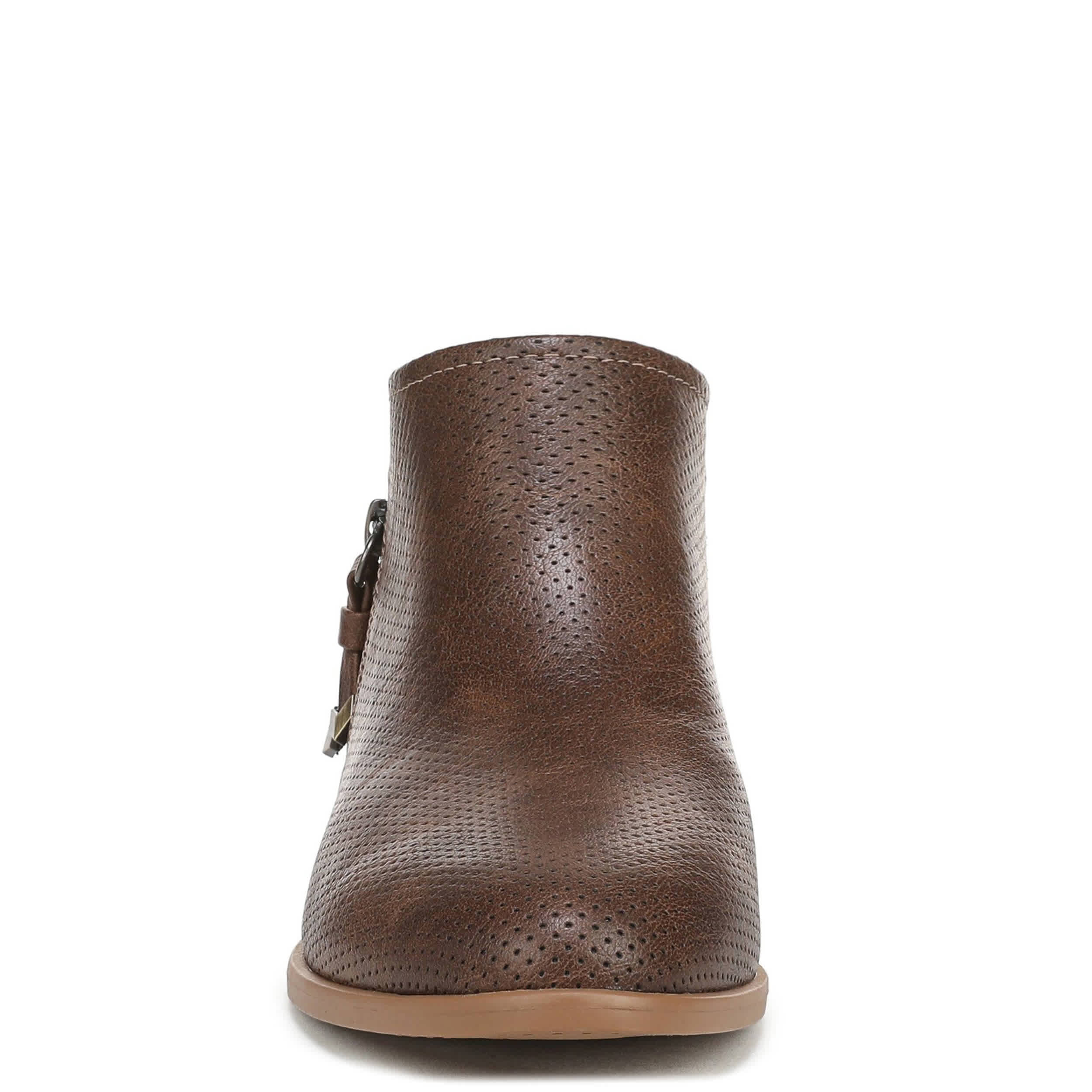 DR. SCHOLL'S-WOMENS REVERIE BOOTIE-DARK BROWN & 