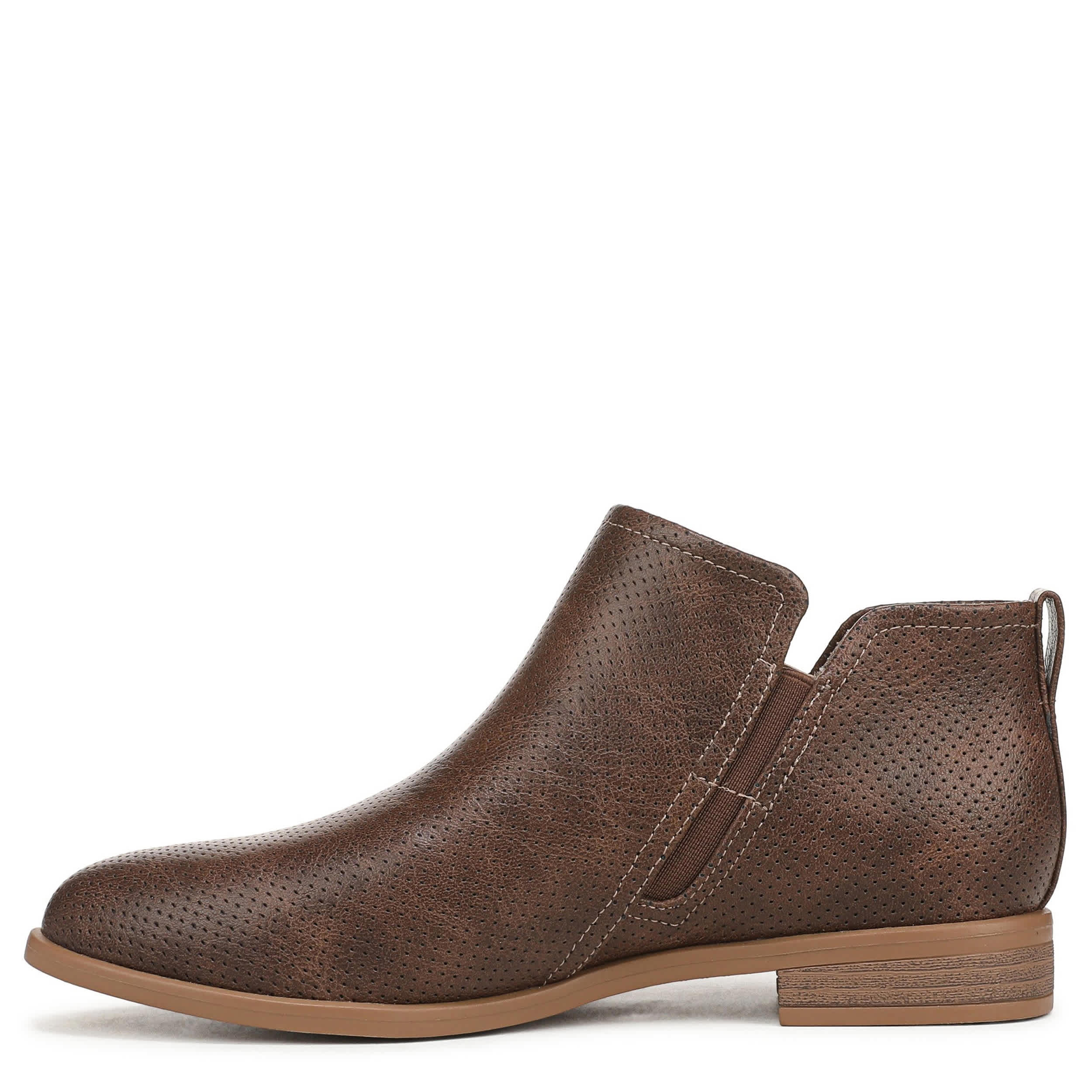 DR. SCHOLL'S-WOMENS REVERIE BOOTIE-DARK BROWN & 