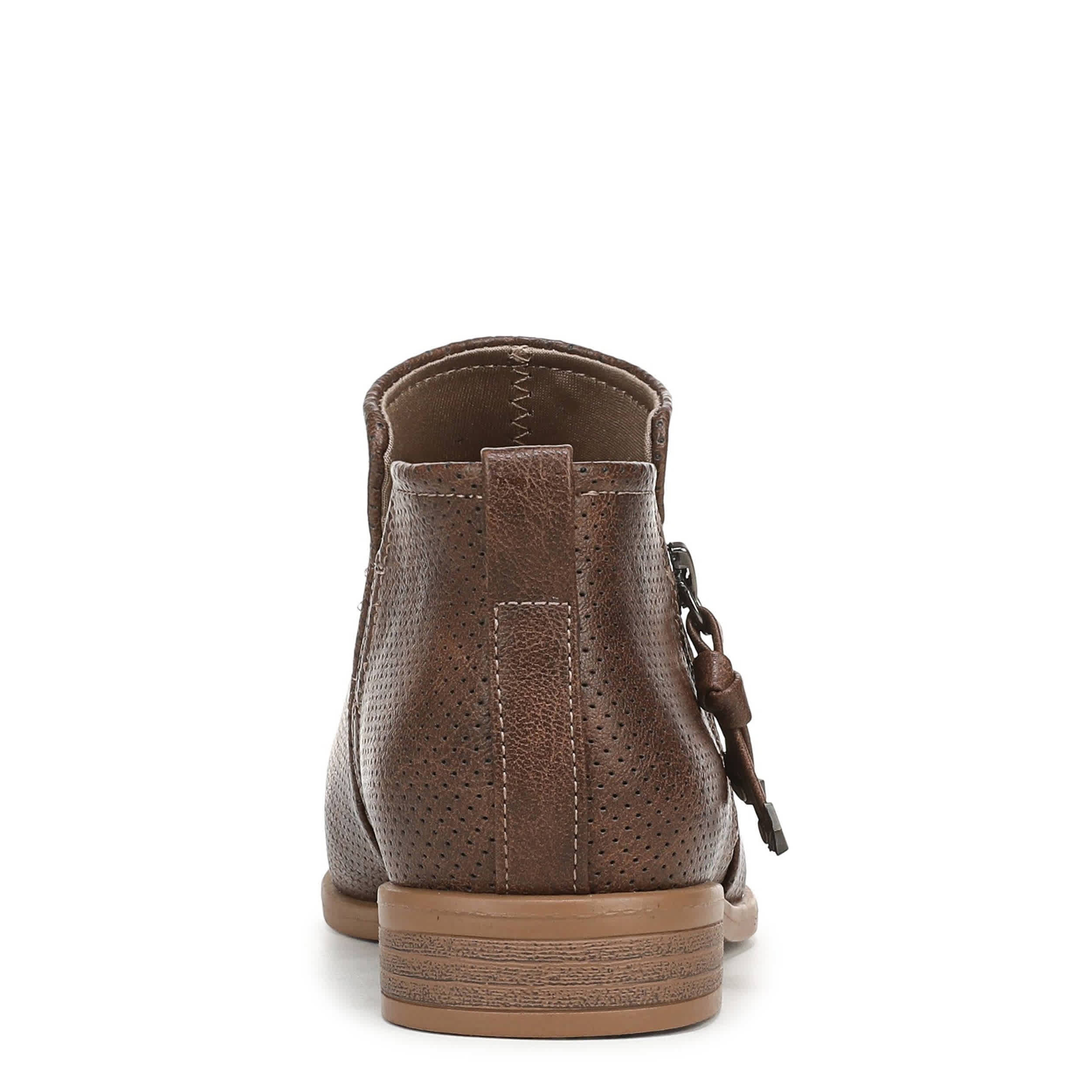 DR. SCHOLL'S-WOMENS REVERIE BOOTIE-DARK BROWN & 