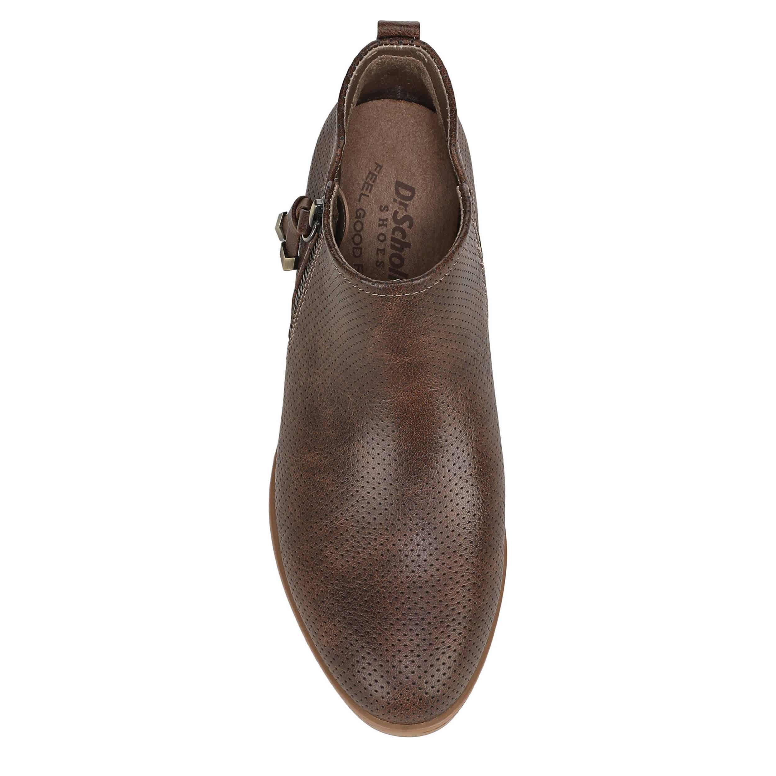 DR. SCHOLL'S-WOMENS REVERIE BOOTIE-DARK BROWN & 