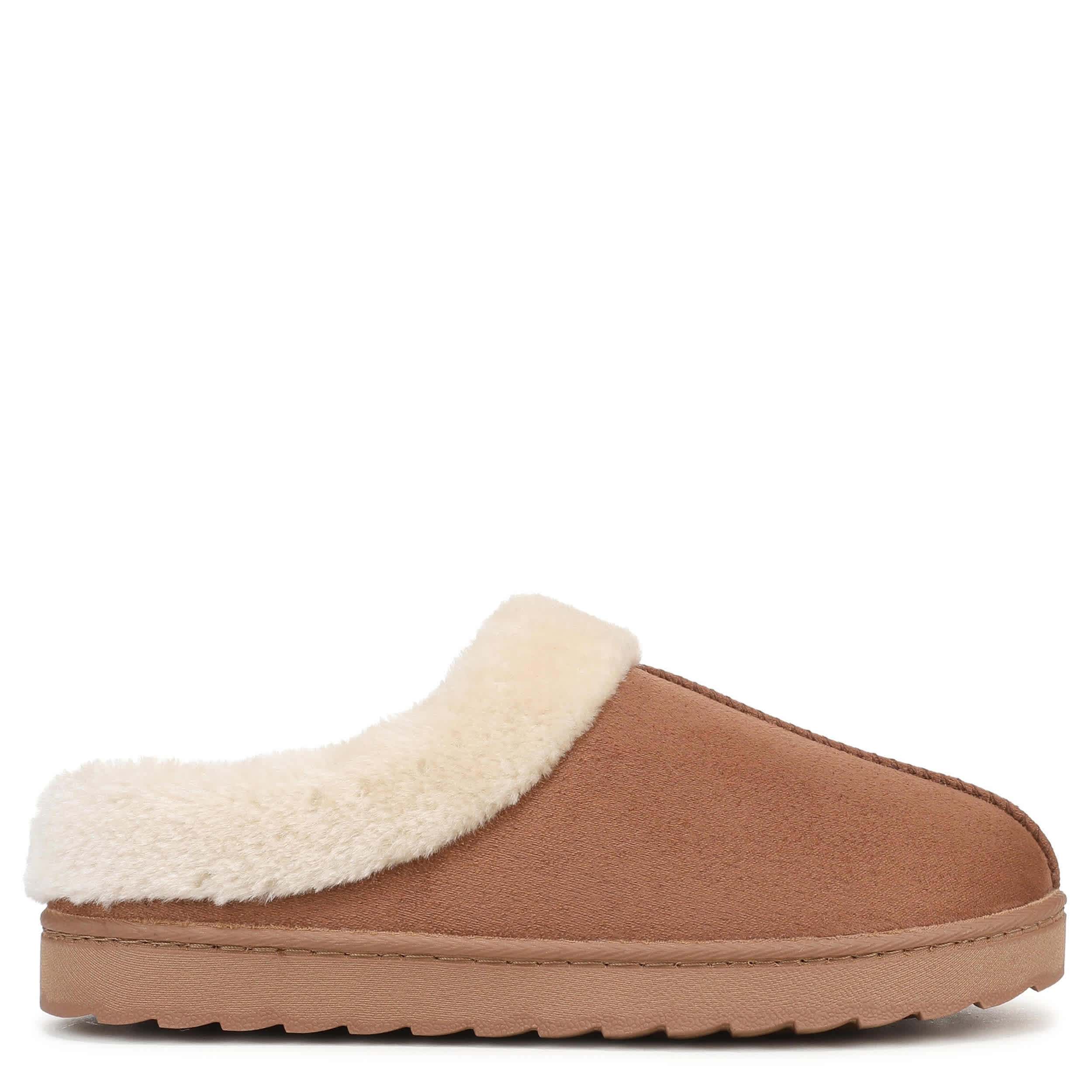 DR. SCHOLL'S-WOMENS SUNDAY CHILL SLIPPER-DARK TAN & 