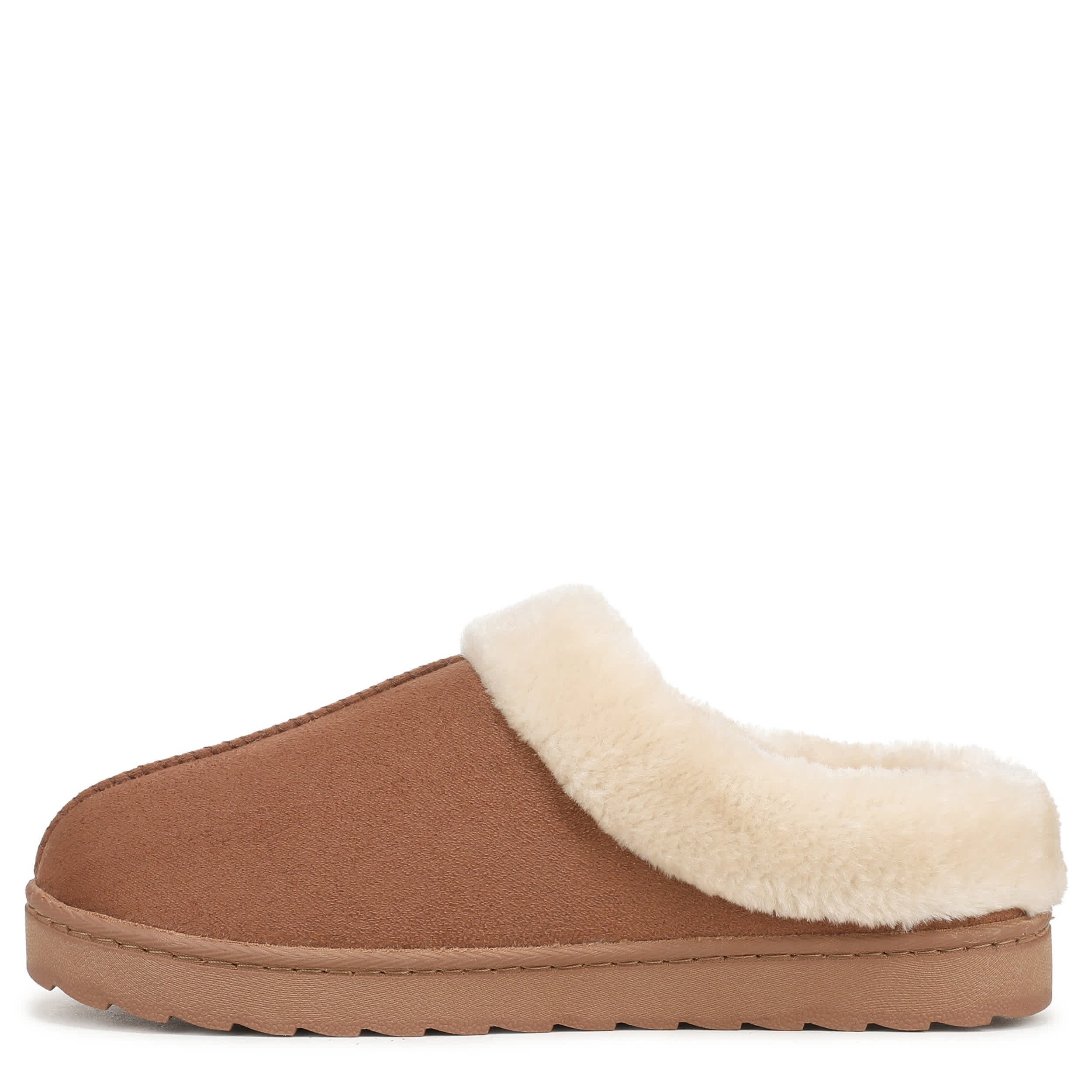 DR. SCHOLL'S-WOMENS SUNDAY CHILL SLIPPER-DARK TAN & 