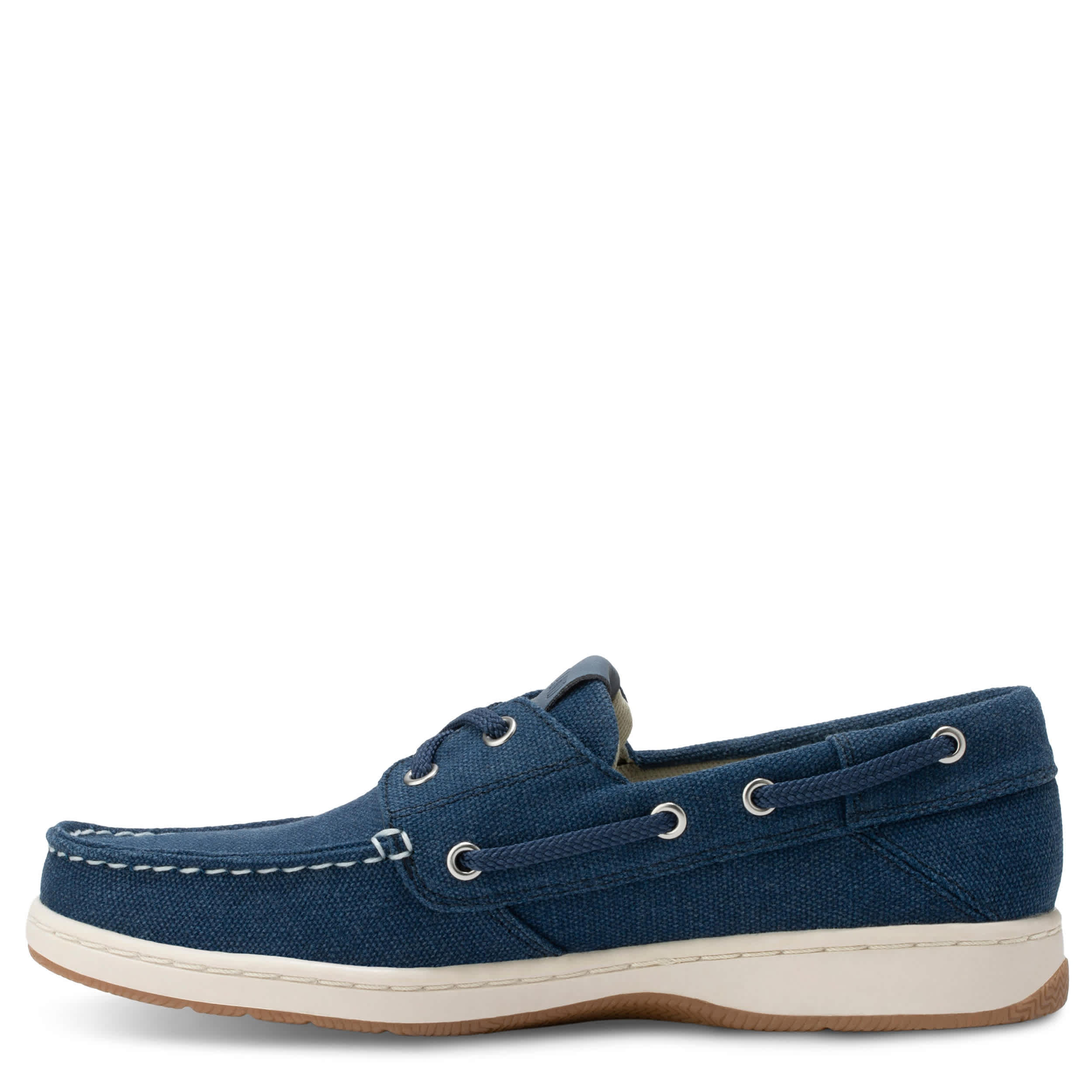 EASTLAND-WOMENS SUMMER BOAT SHOE-NAVY & 