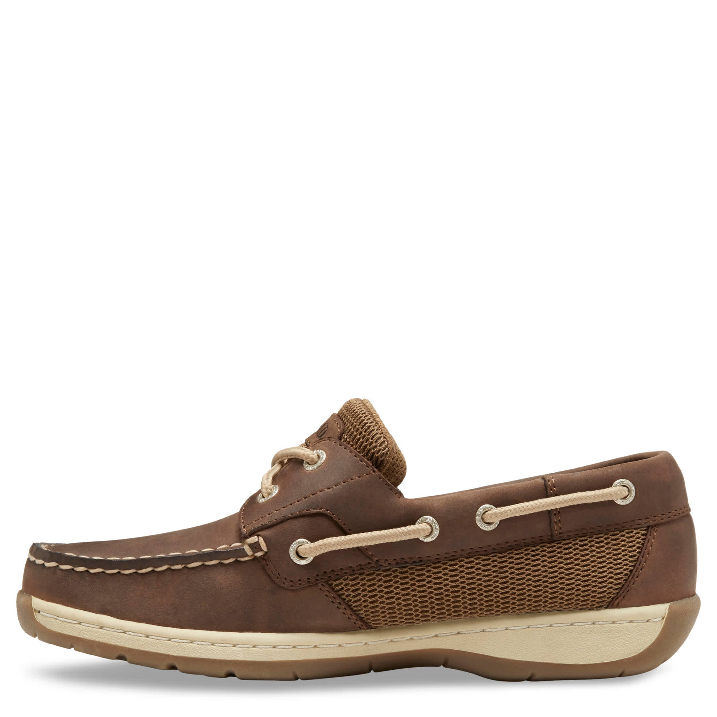 EASTLAND-WOMENS SOLSTICE BOAT SHOE-BROWN & 