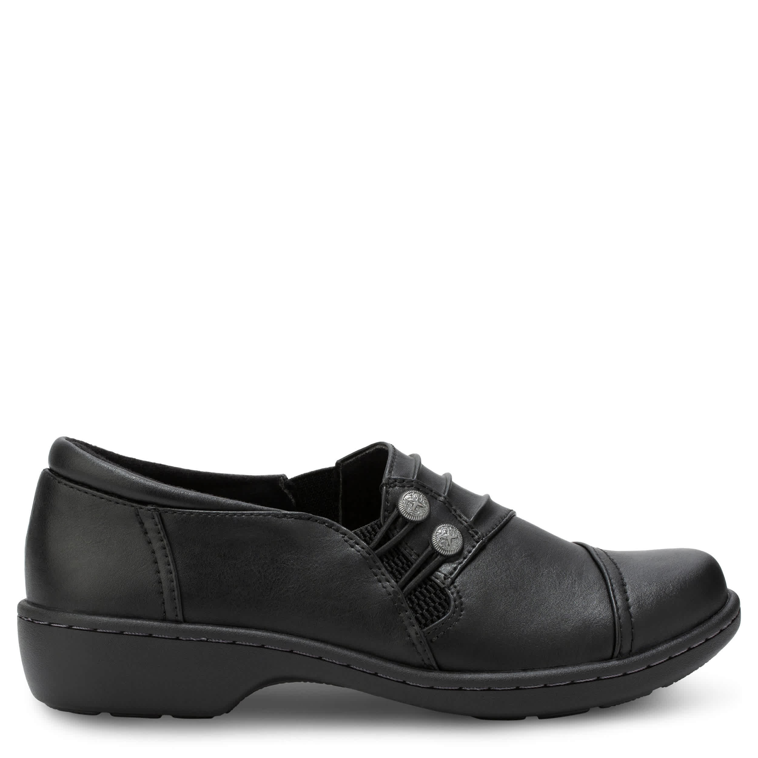EASTLAND-WOMENS SYLVAN LOAFER-BLACK & 