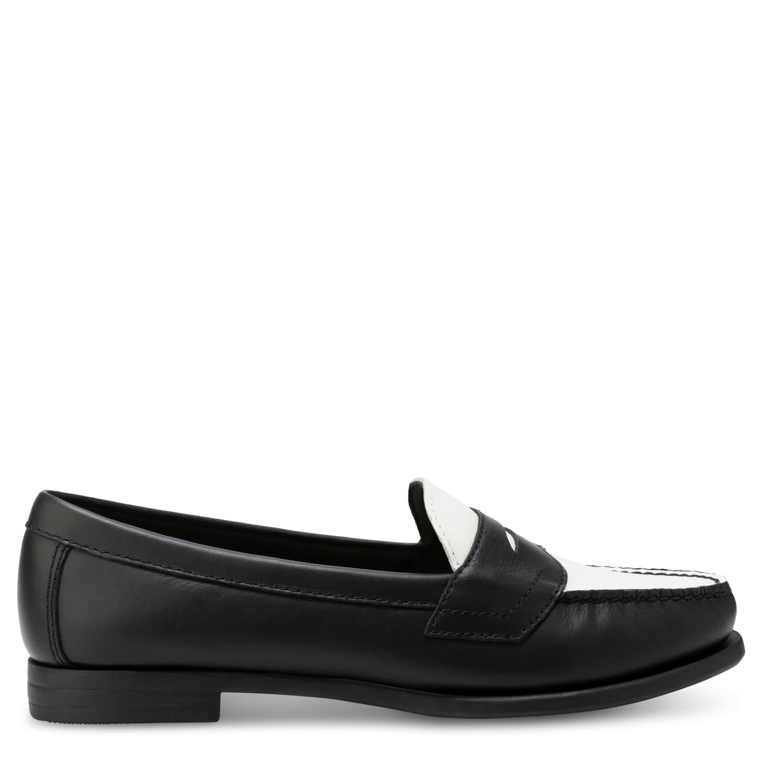 -WOMENS CLASSIC II LOAFER-BLACK & WHITE