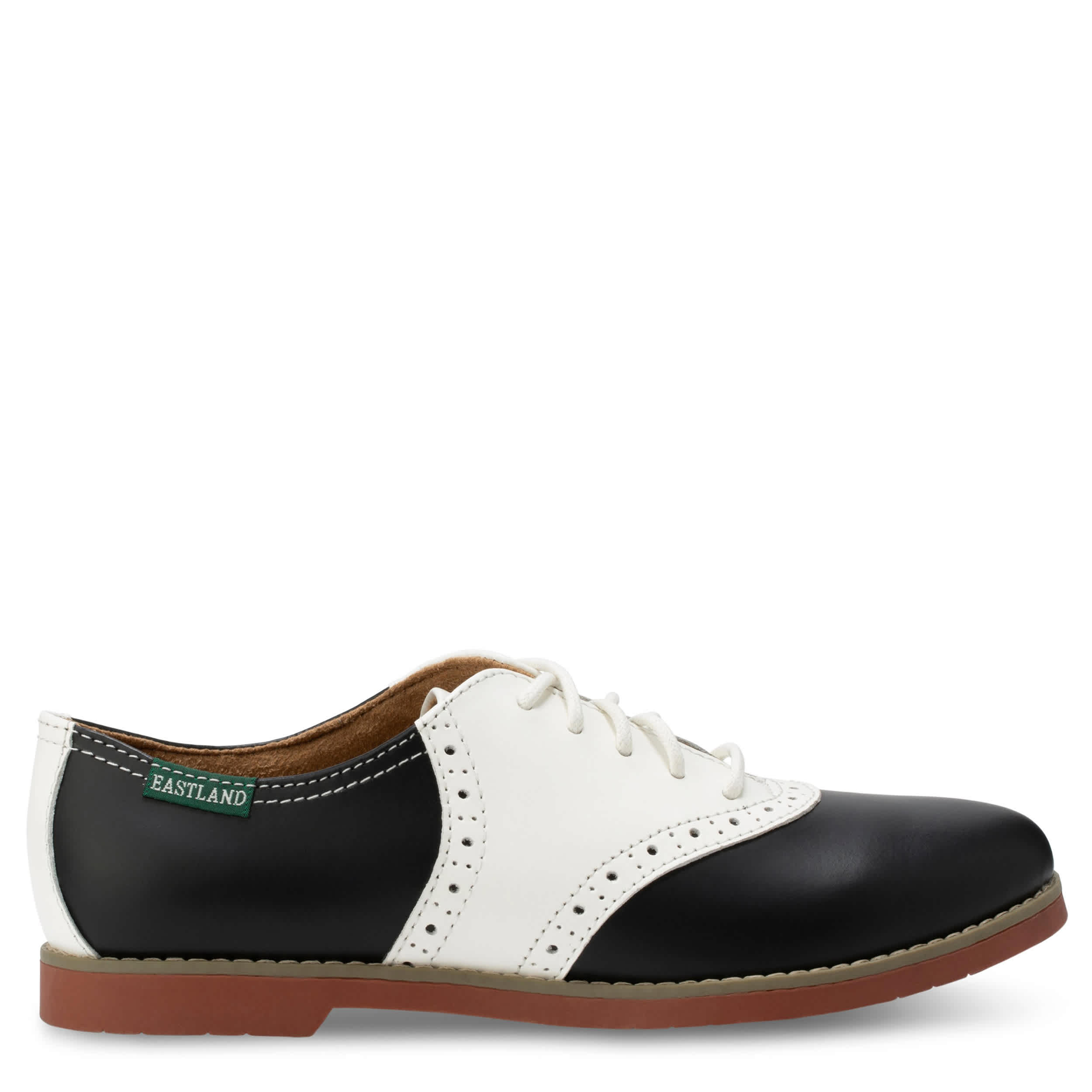 EASTLAND-WOMENS SADIE OXFORD-WHITE & BLACK