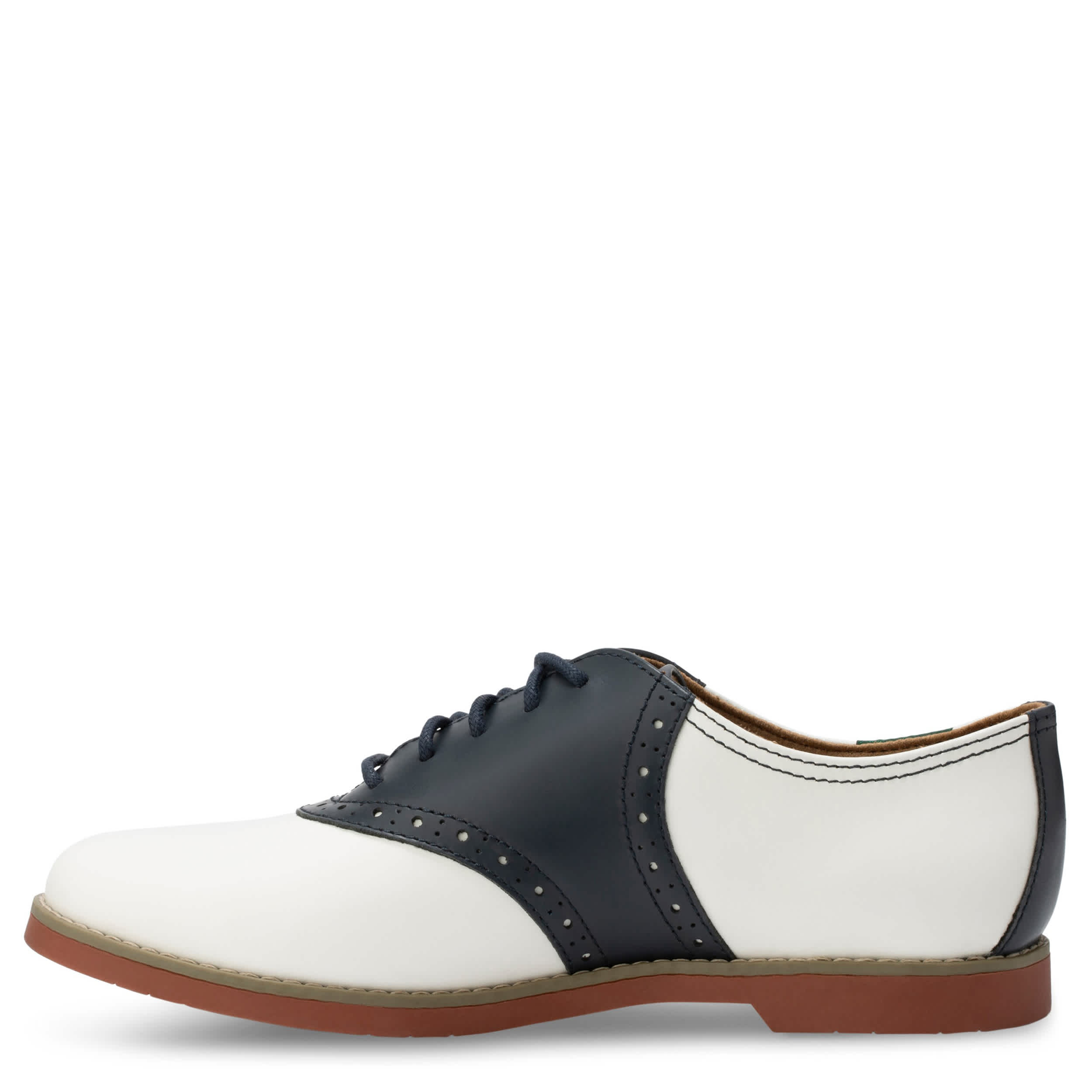 EASTLAND-WOMENS SADIE OXFORD-WHITE & NAVY