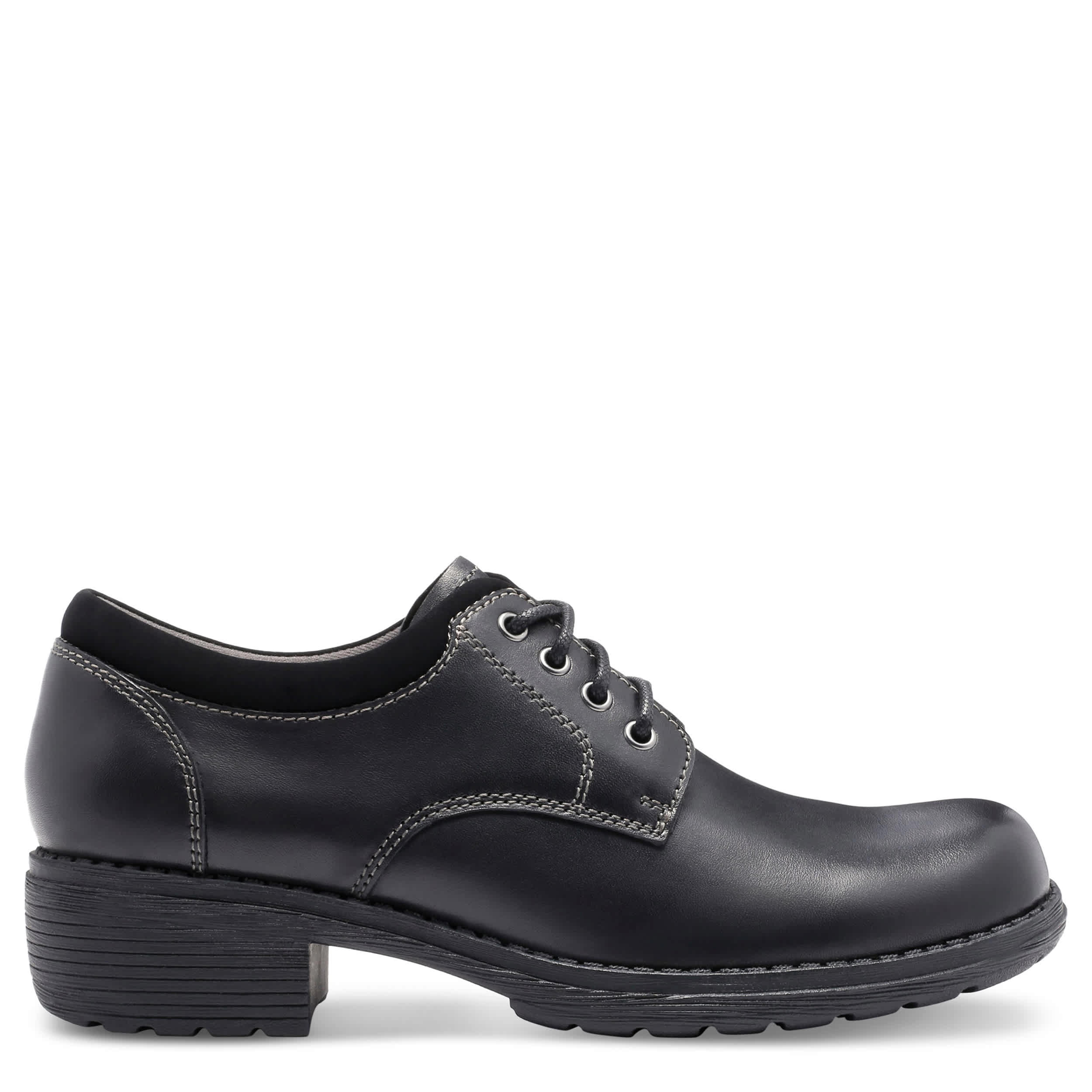 EASTLAND-WOMENS STRIDE OXFORD-BLACK & 