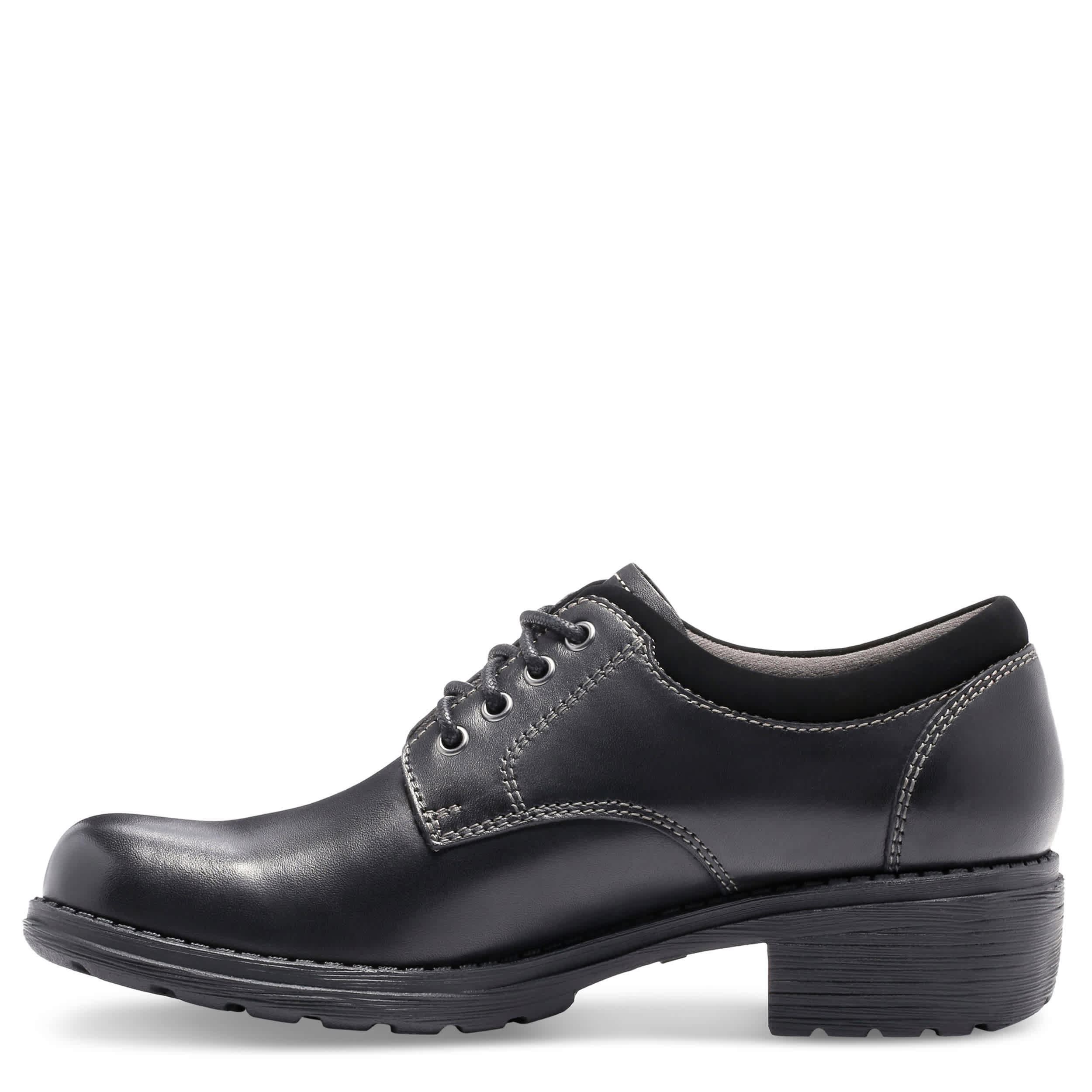 EASTLAND-WOMENS STRIDE OXFORD-BLACK & 