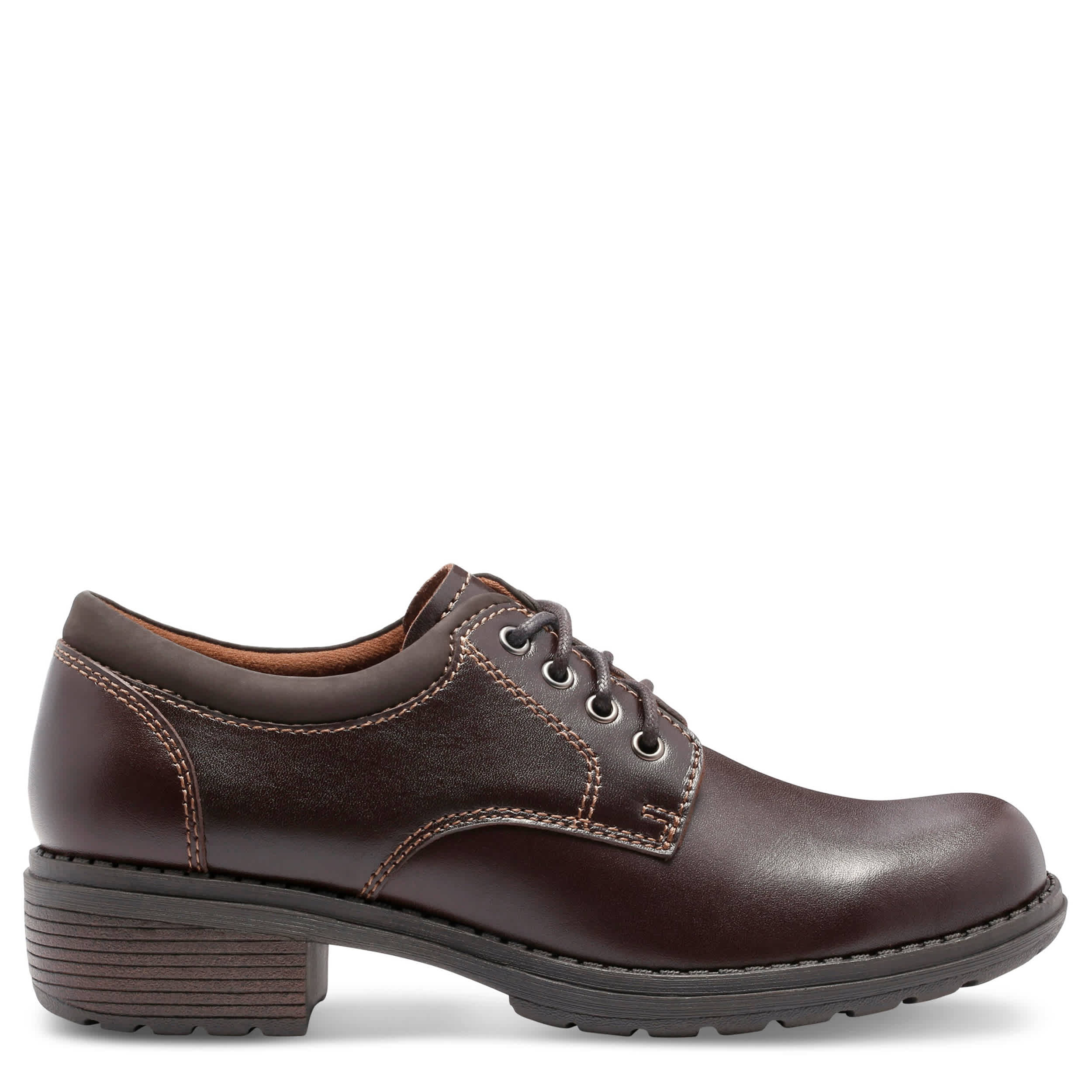 EASTLAND-WOMENS STRIDE OXFORD-BROWN & 