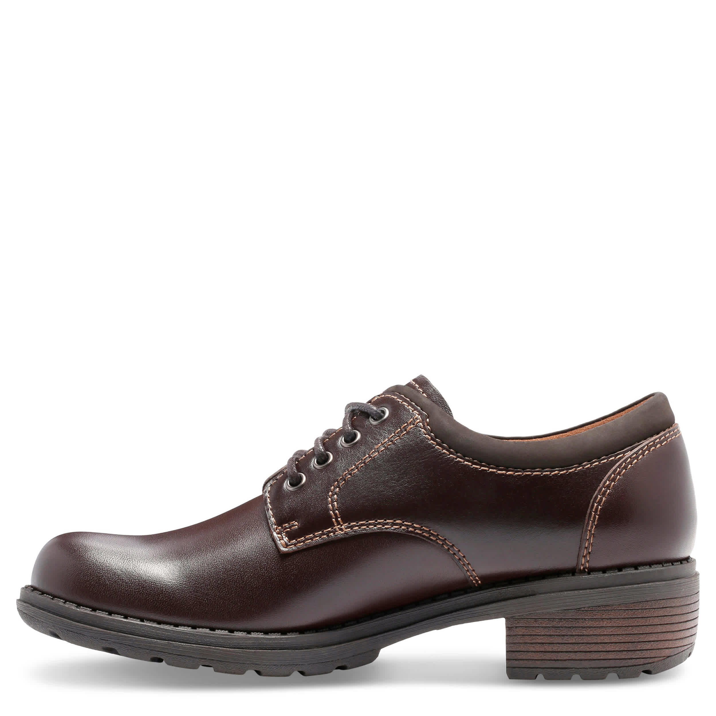 EASTLAND-WOMENS STRIDE OXFORD-BROWN & 