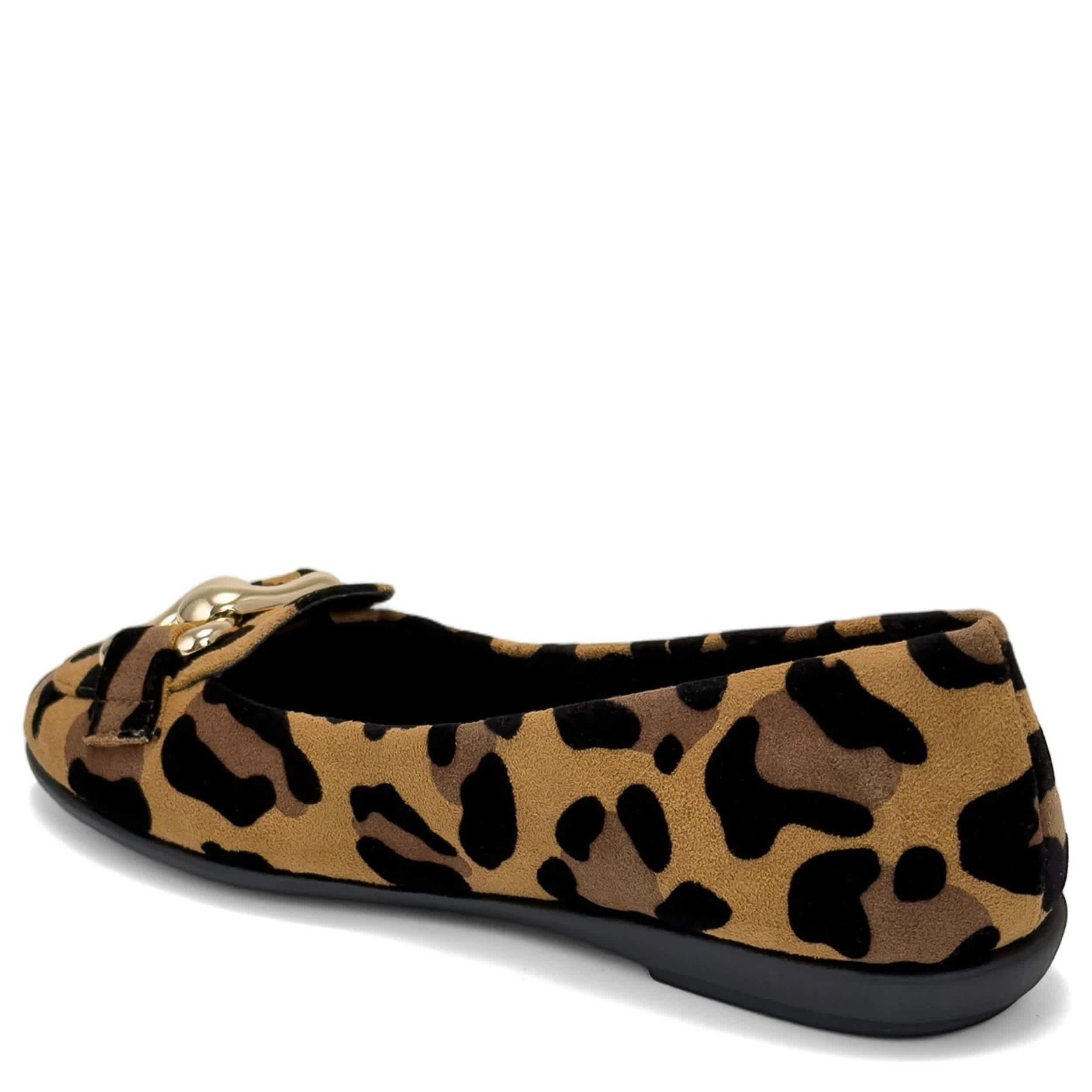 AEROSOLES-WOMENS BELL FLAT-LEOPARD & CAMEL