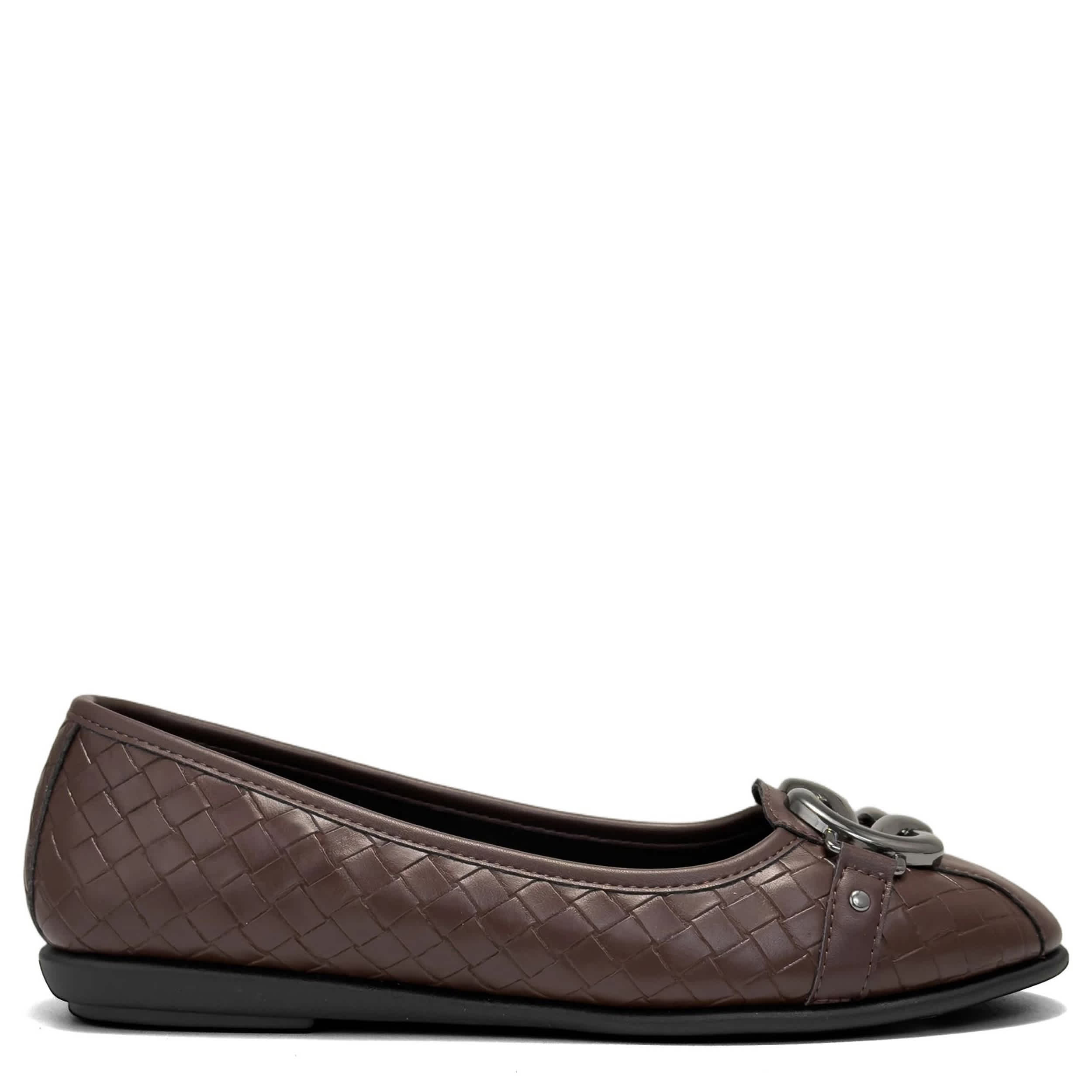 AEROSOLES-WOMENS BIG-BET FLAT-BROWN & 