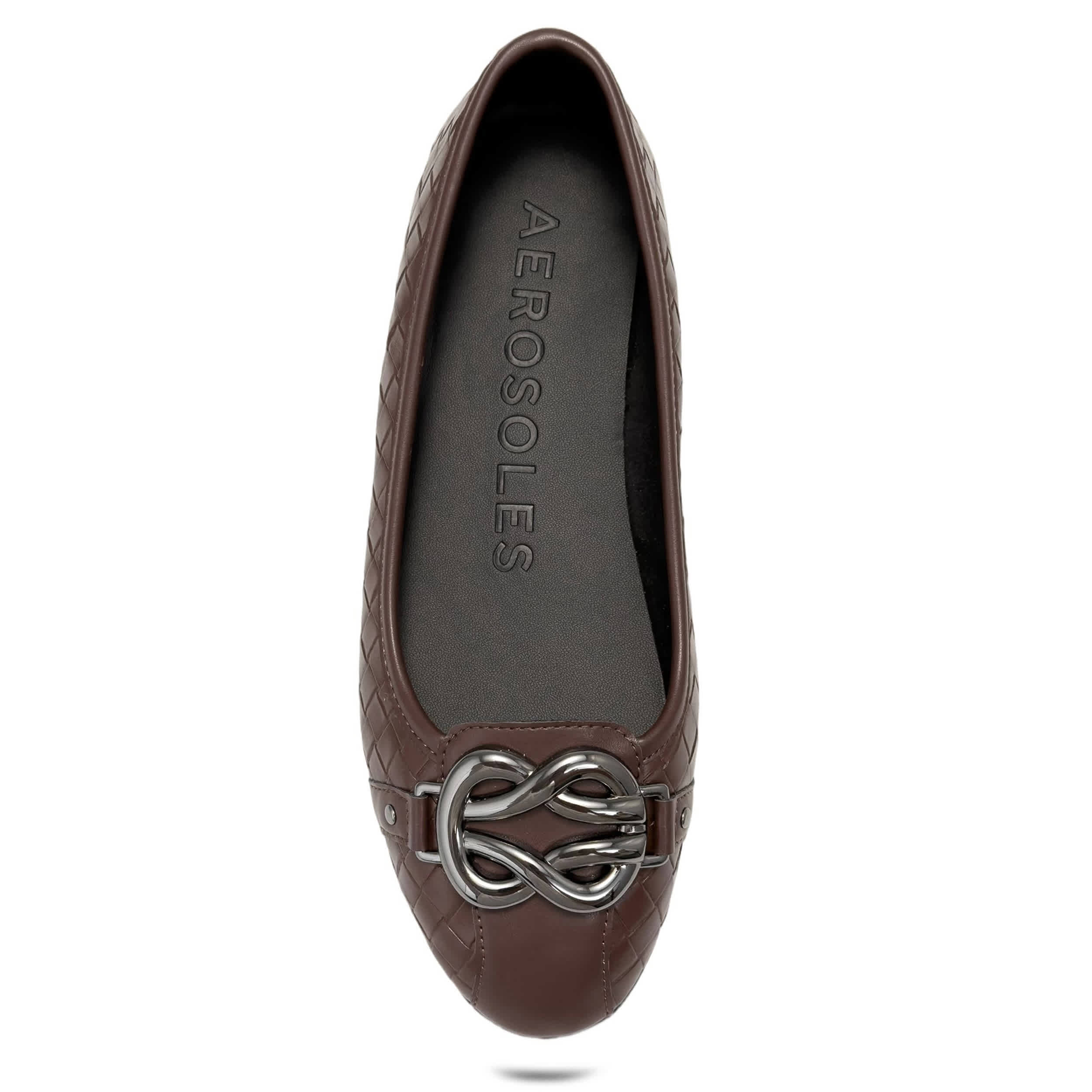 AEROSOLES-WOMENS BIG-BET FLAT-BROWN & 