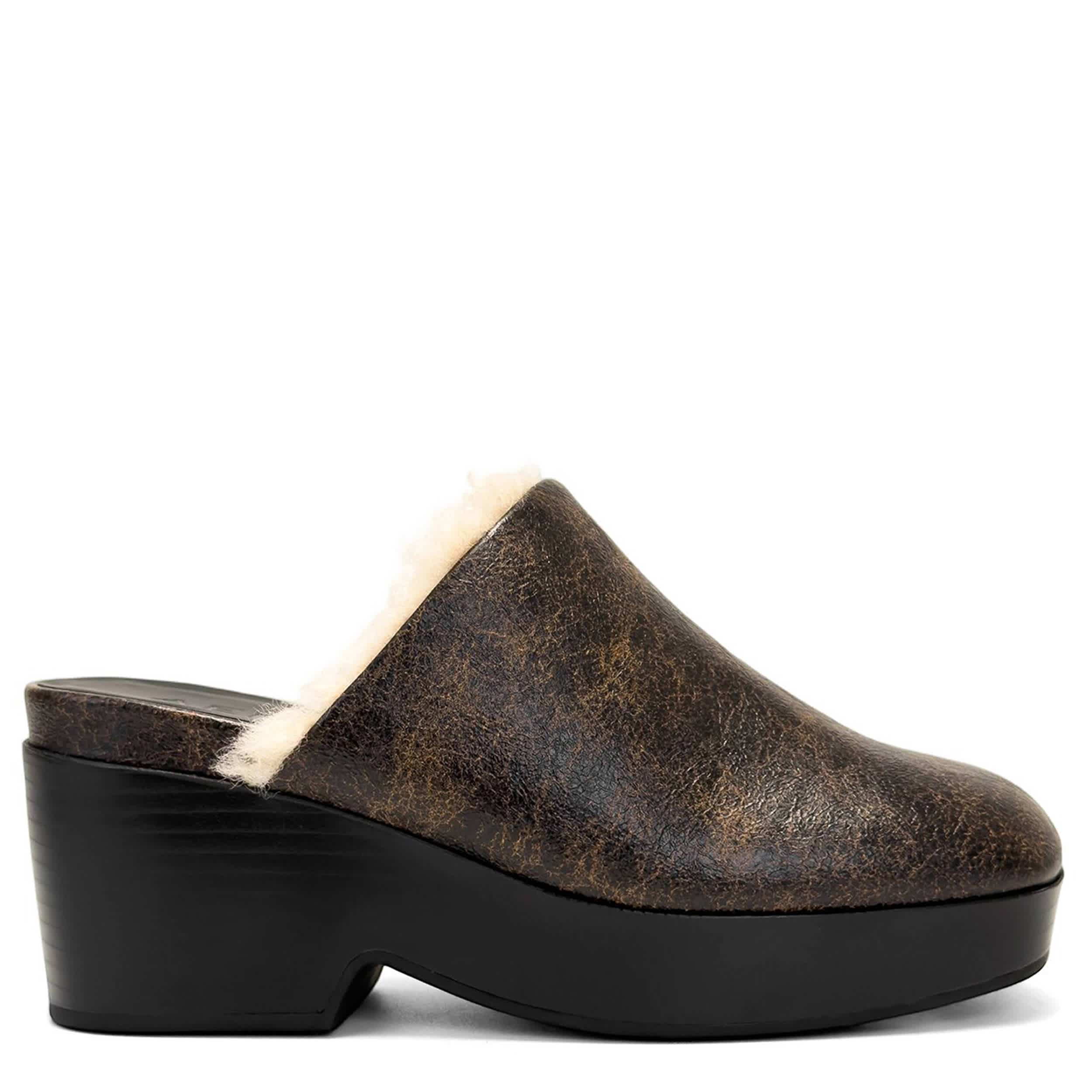 AEROSOLES-WOMENS CHATA CLOG-BLACK & 