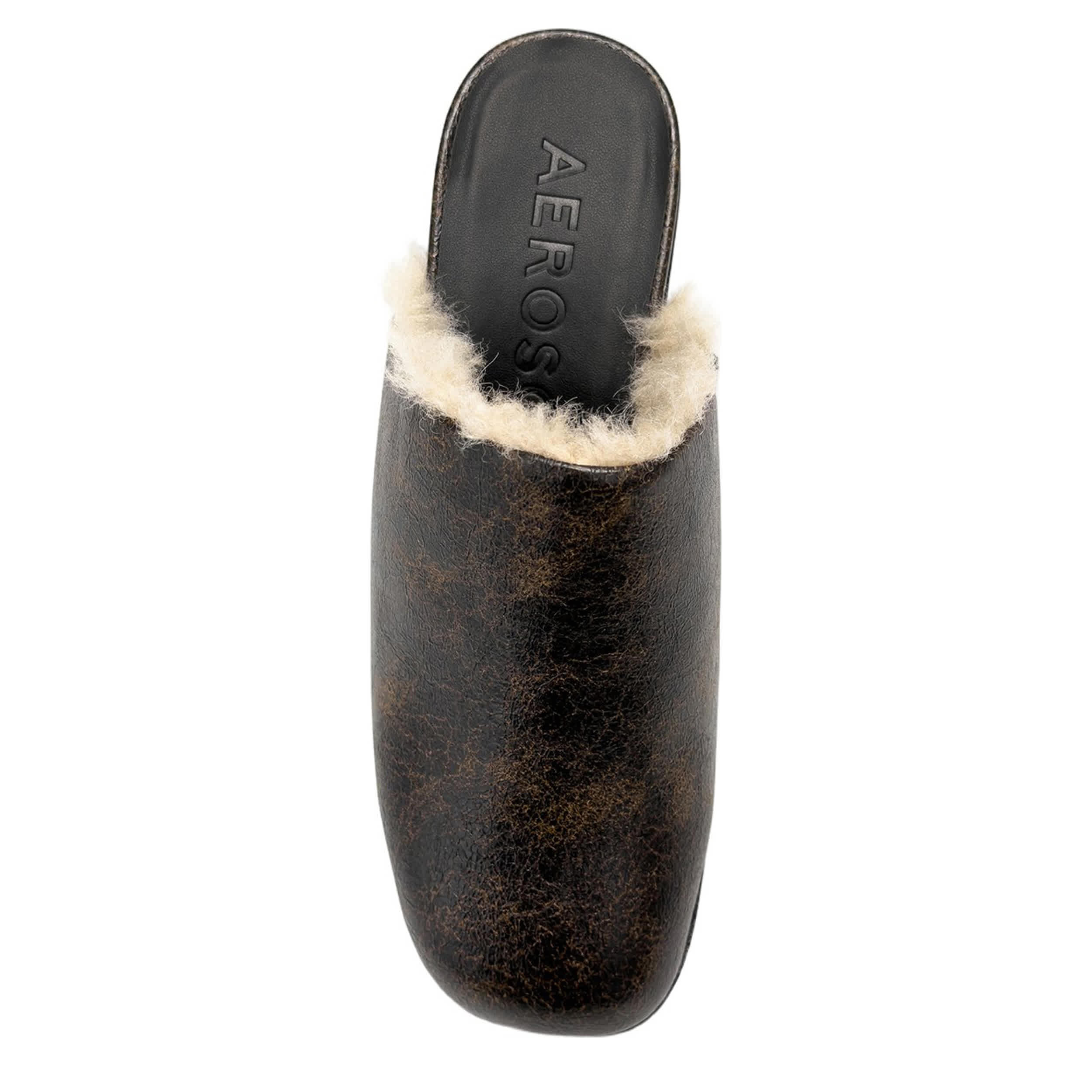 AEROSOLES-WOMENS CHATA CLOG-BLACK & 